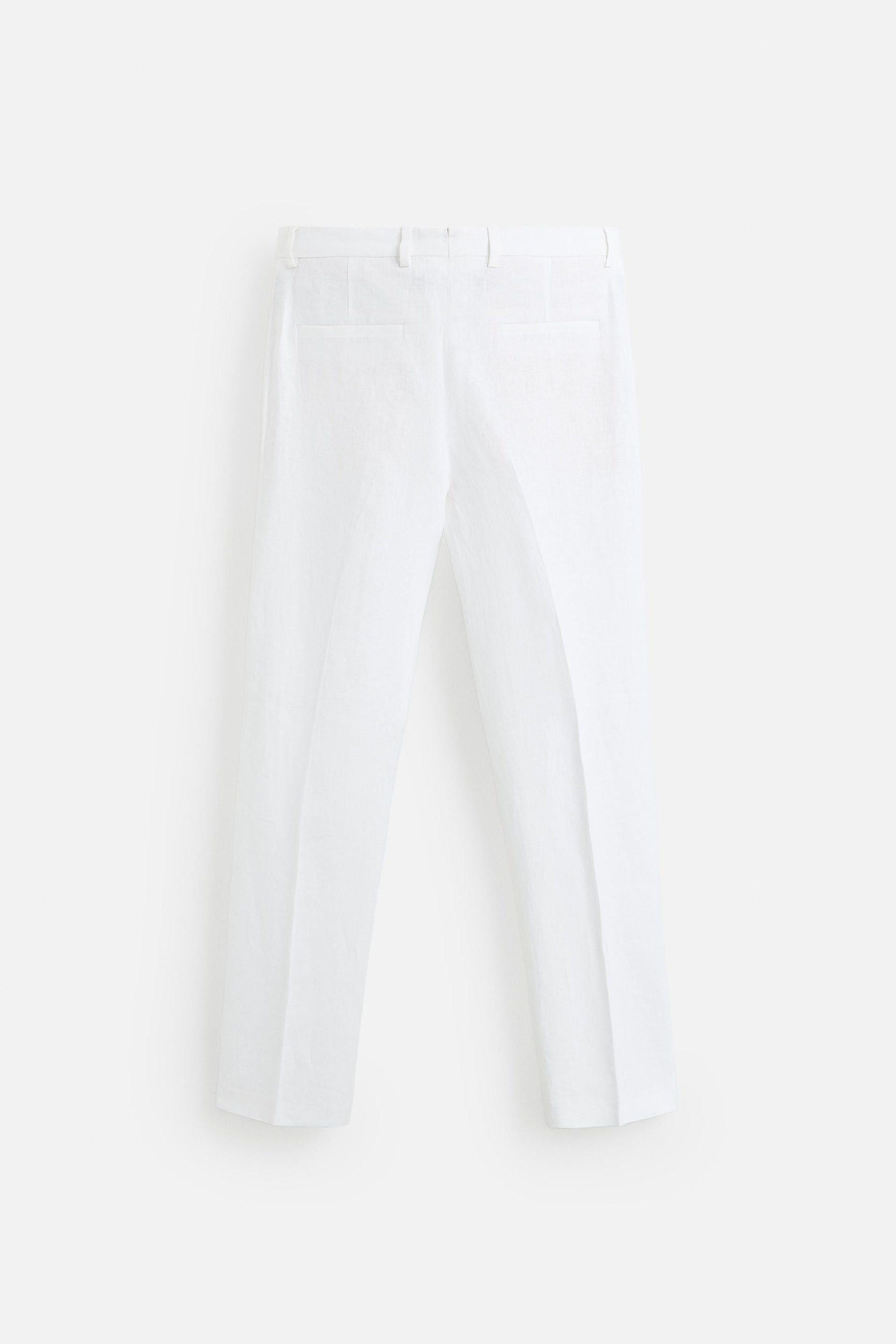 100% LINEN PLEATED TROUSERS - Image 8