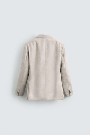 100% LINEN SUIT BLAZER - Image 8
