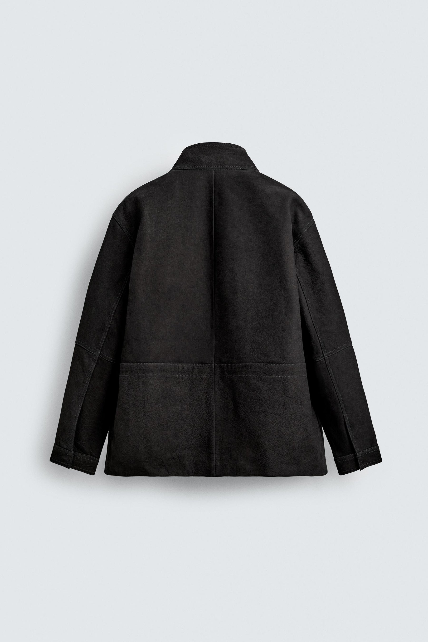 Relaxed Leather Parka