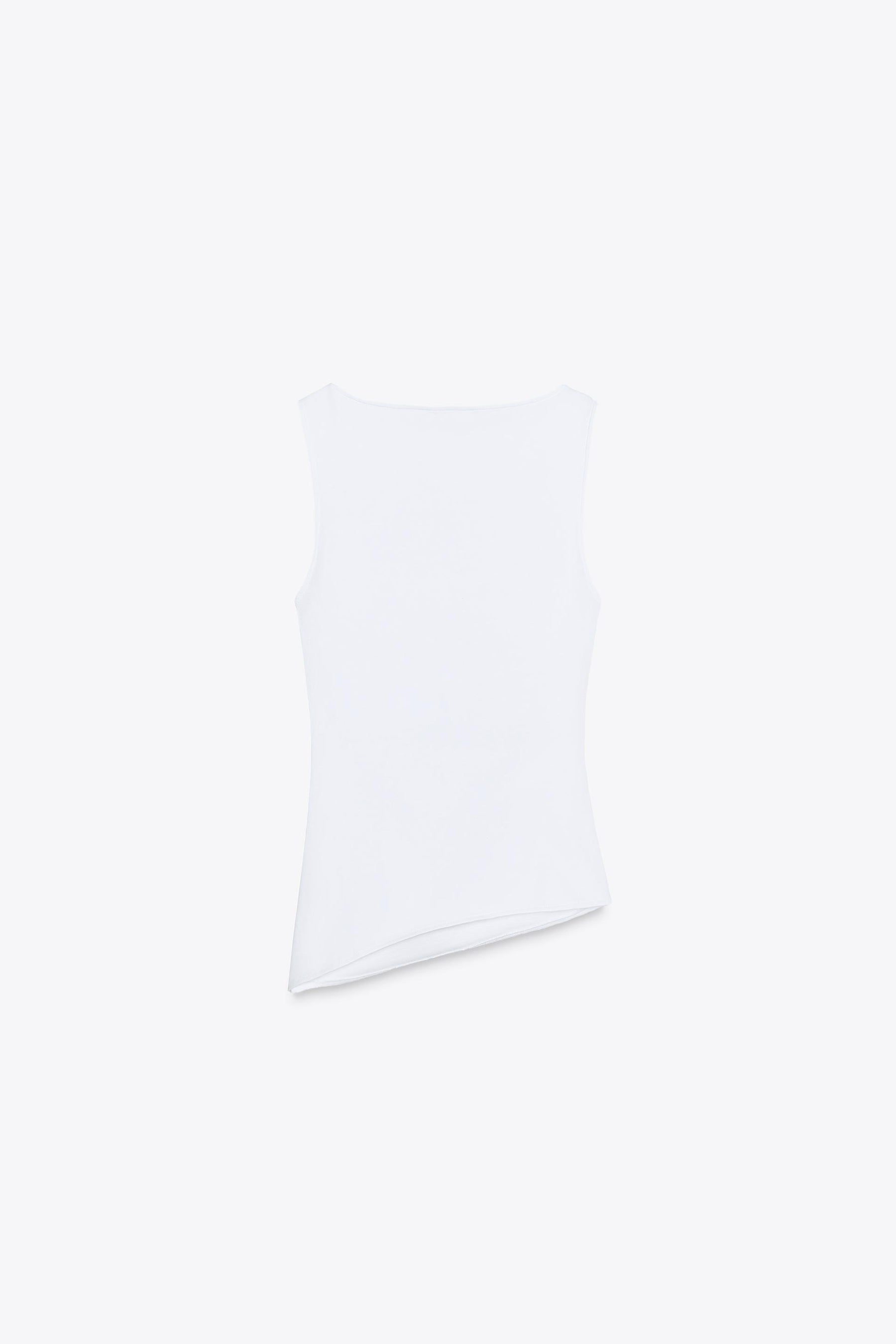Pleated Asymmetric T-Shirt
