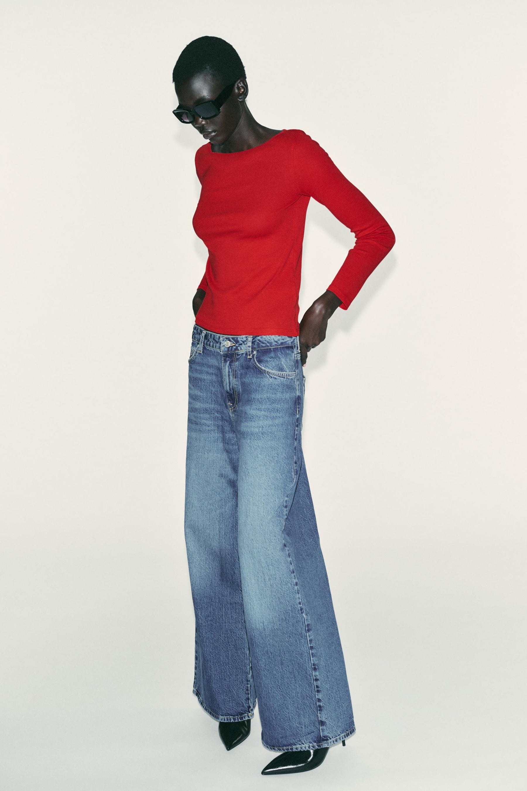 Cotton Boat Neck Shirt