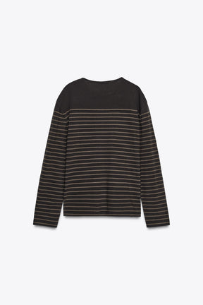 STRIPED LONG-SLEEVE SHIRT