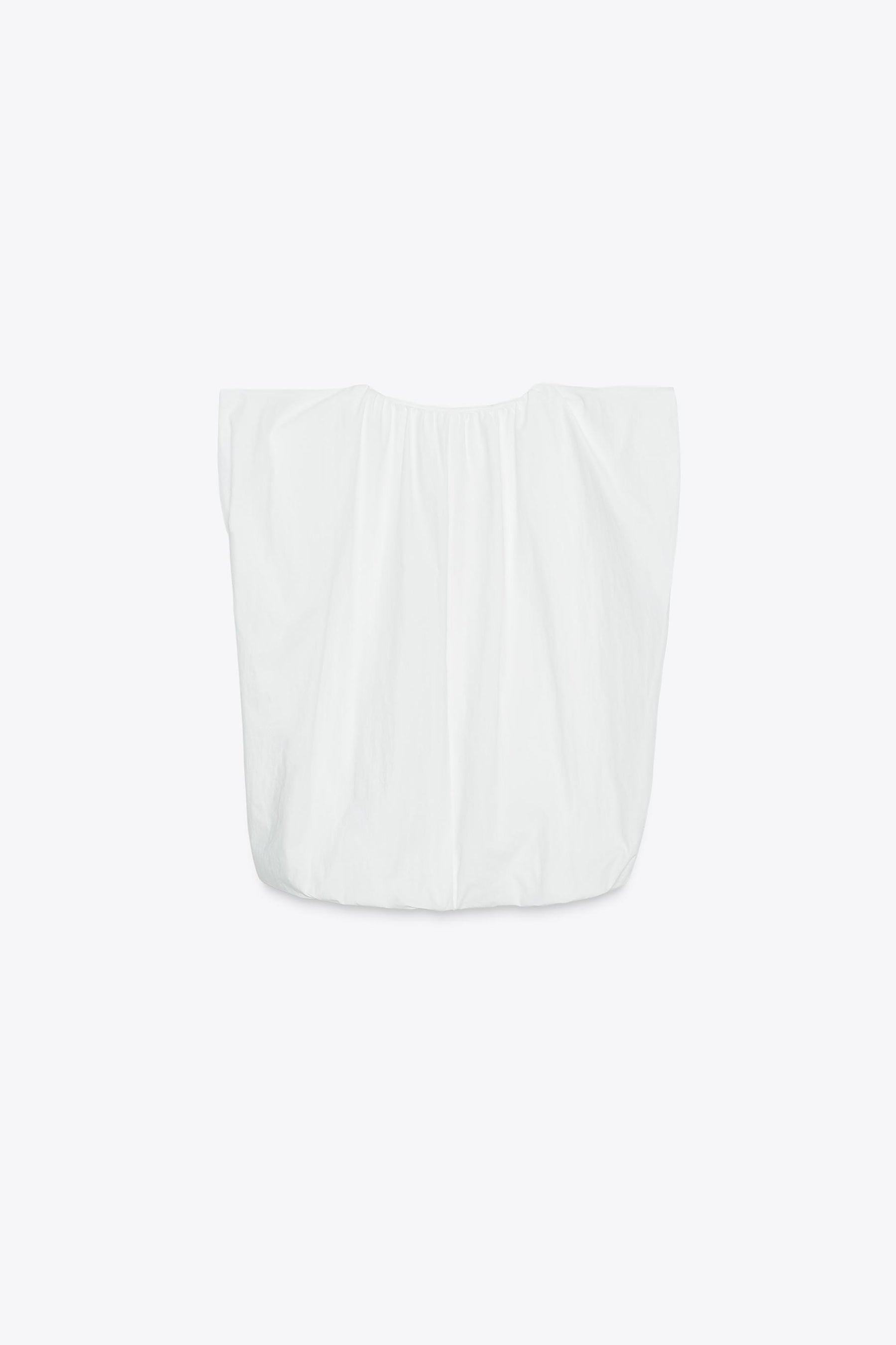 Poplin Peplum Top