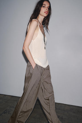 Striped Flowing Trousers