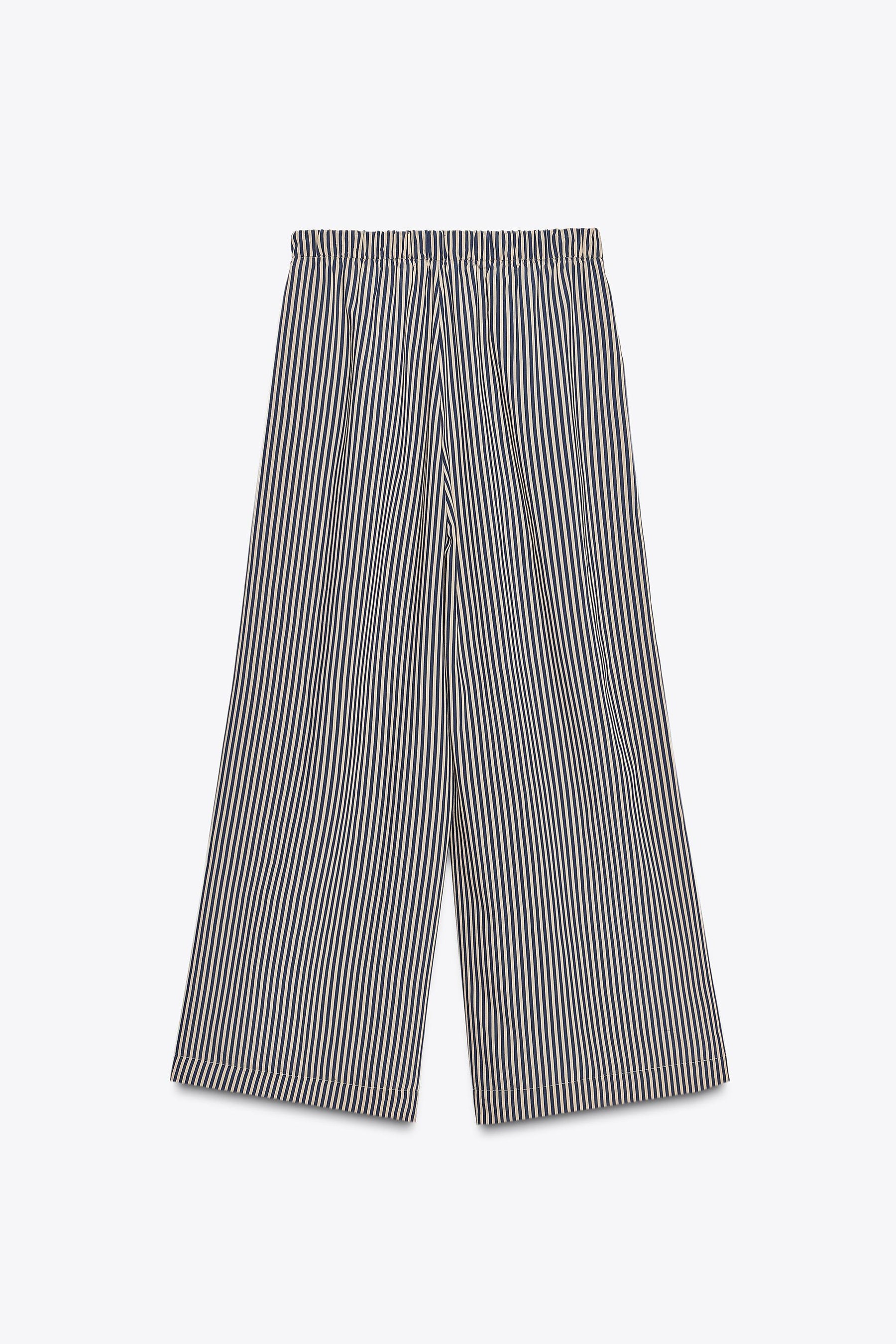 Striped Flowing Trousers