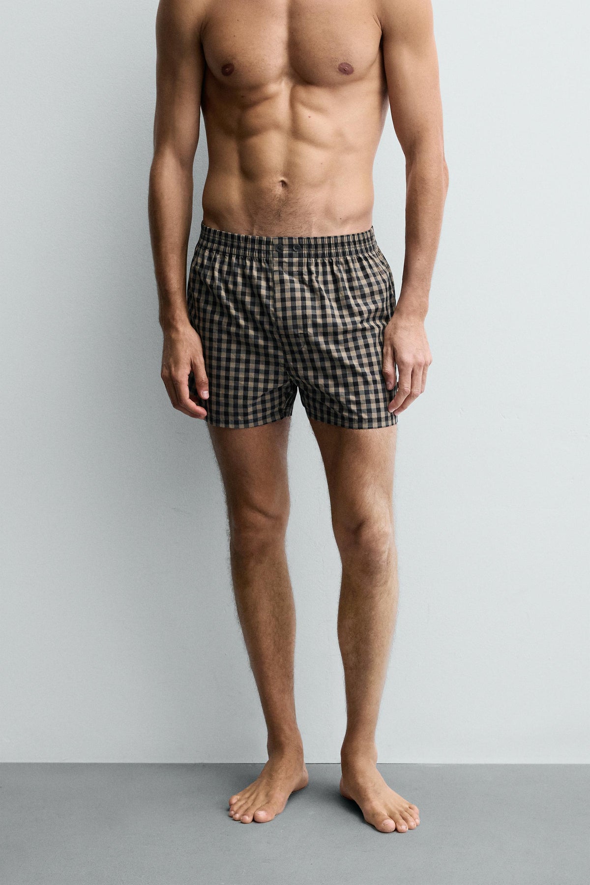 LIMITED EDITION CHECK POPLIN BOXERS - Image 2