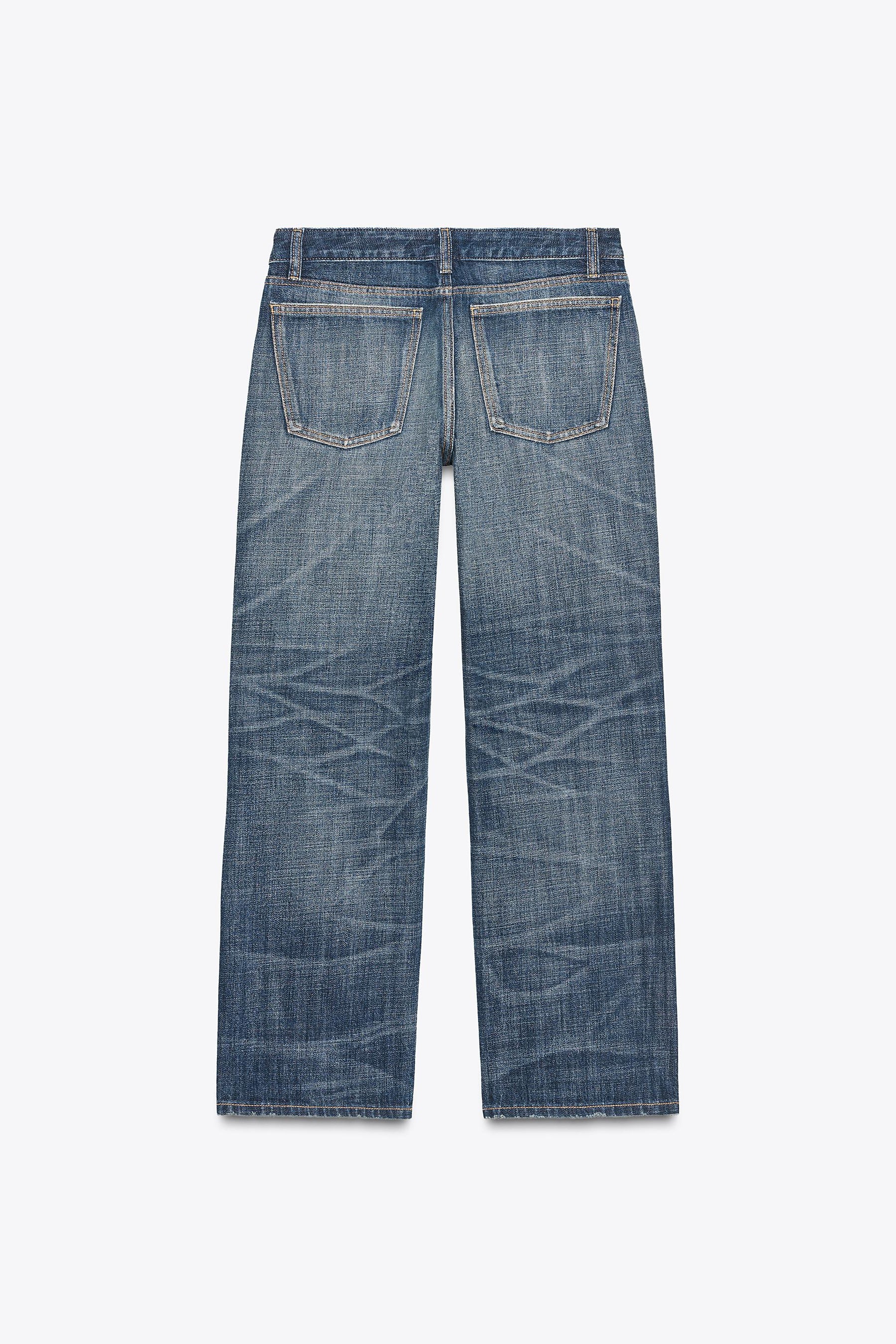 Cropped Straight Leg Jeans