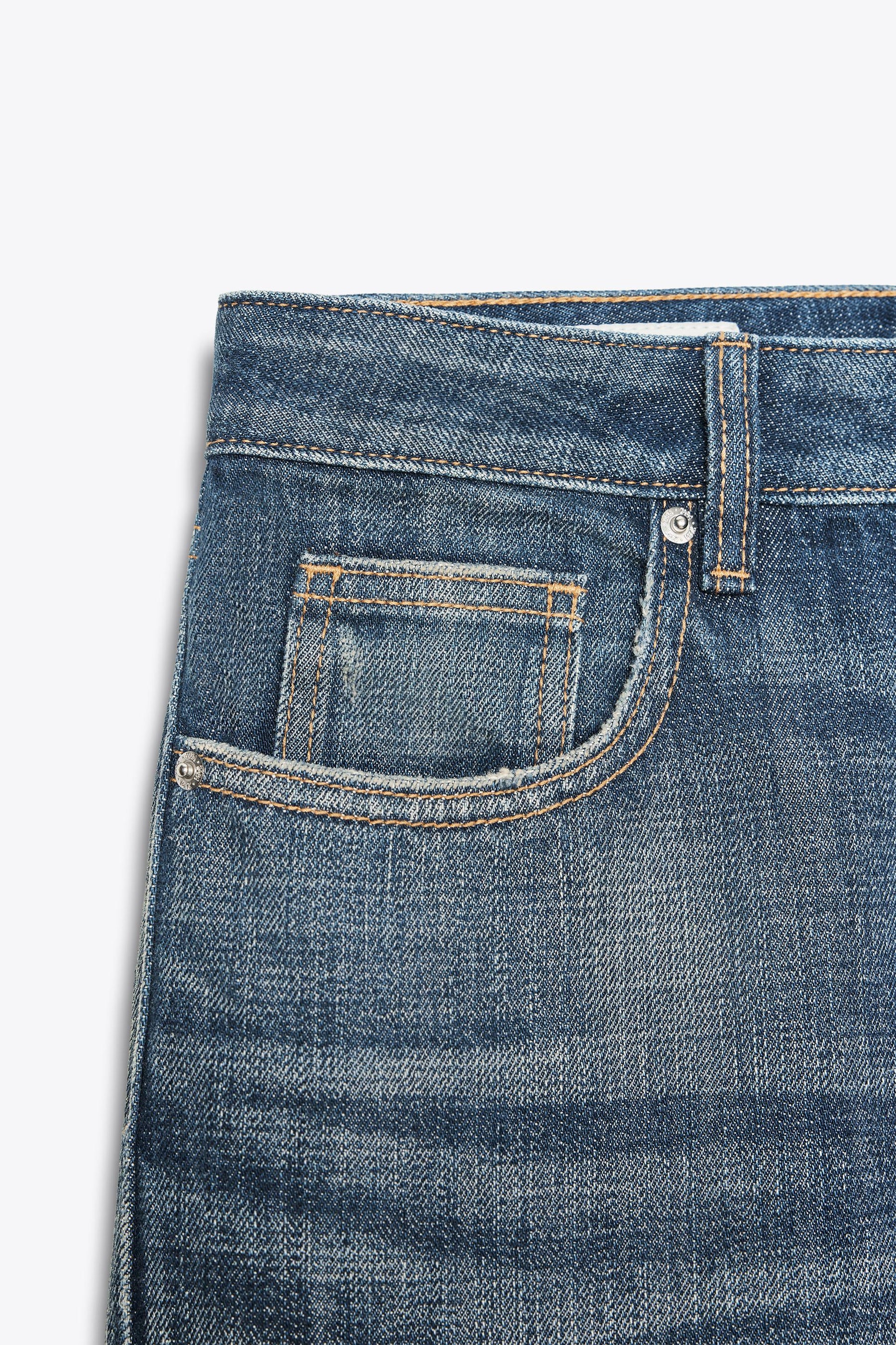 Cropped Straight Leg Jeans