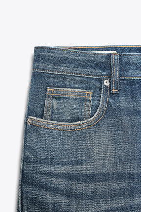 Cropped Straight Leg Jeans