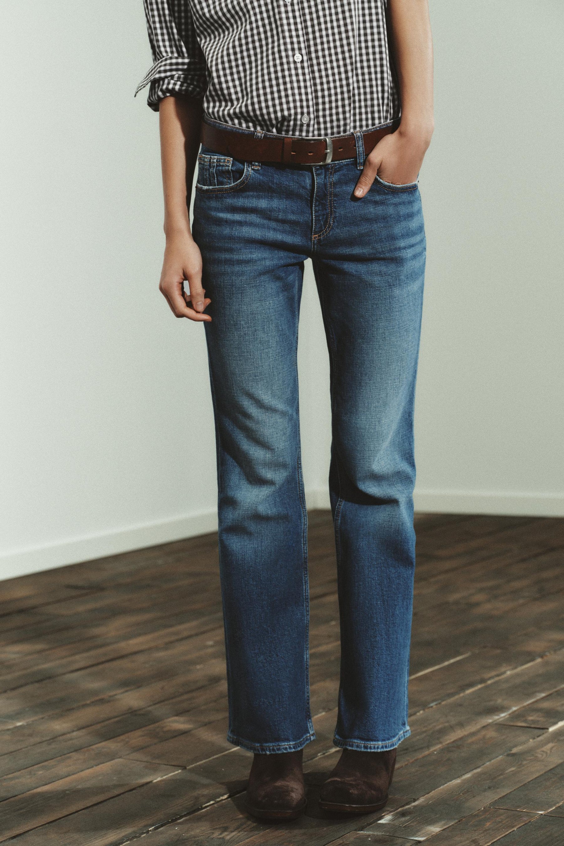 Bootcut Low-Rise Jeans