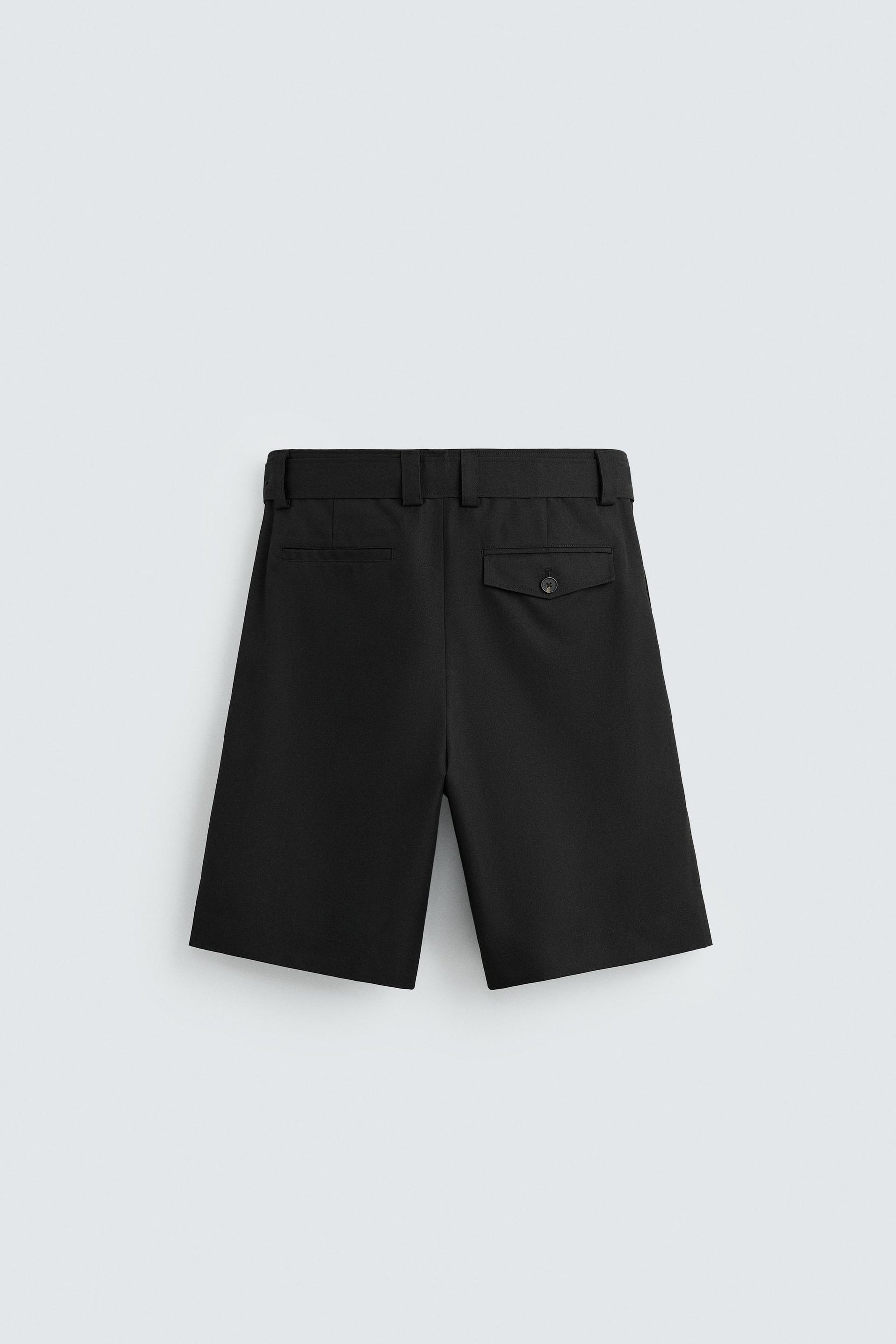 BELTED WIDE-LEG BERMUDA SHORTS - Image 7