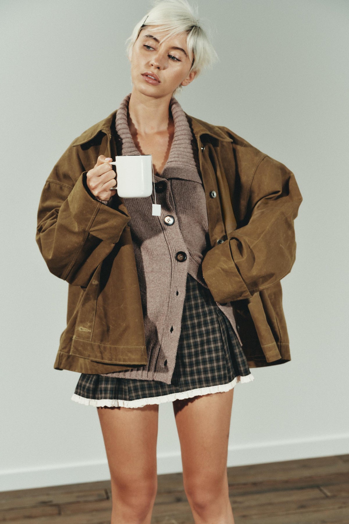 WAXED CAPE JACKET - Image 2