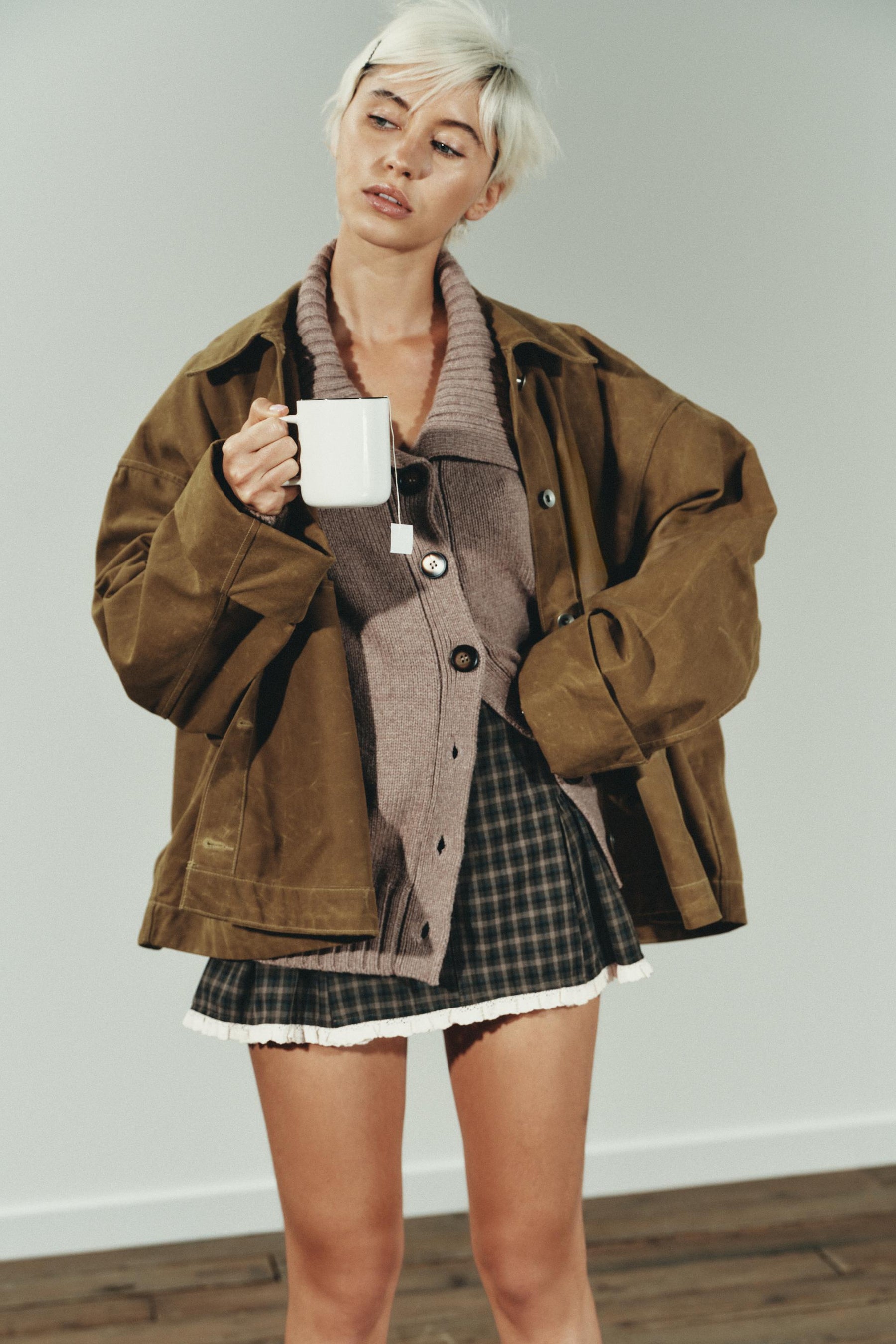 WAXED CAPE JACKET - Image 2