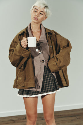 WAXED CAPE JACKET - Image 2