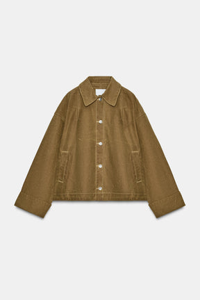 WAXED CAPE JACKET - Image 6
