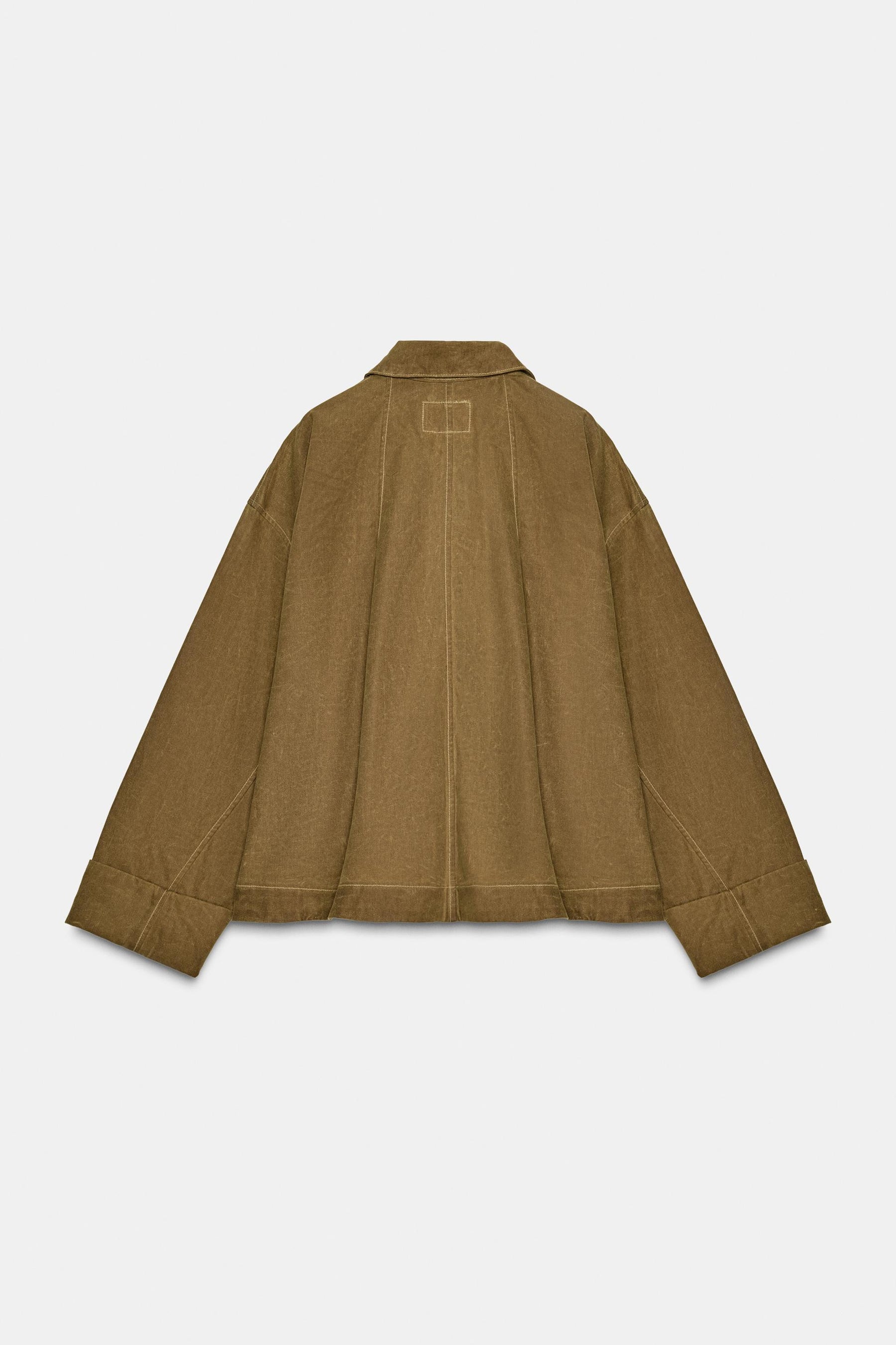 WAXED CAPE JACKET - Image 7