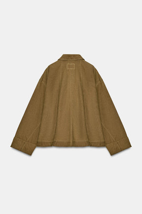 WAXED CAPE JACKET - Image 7