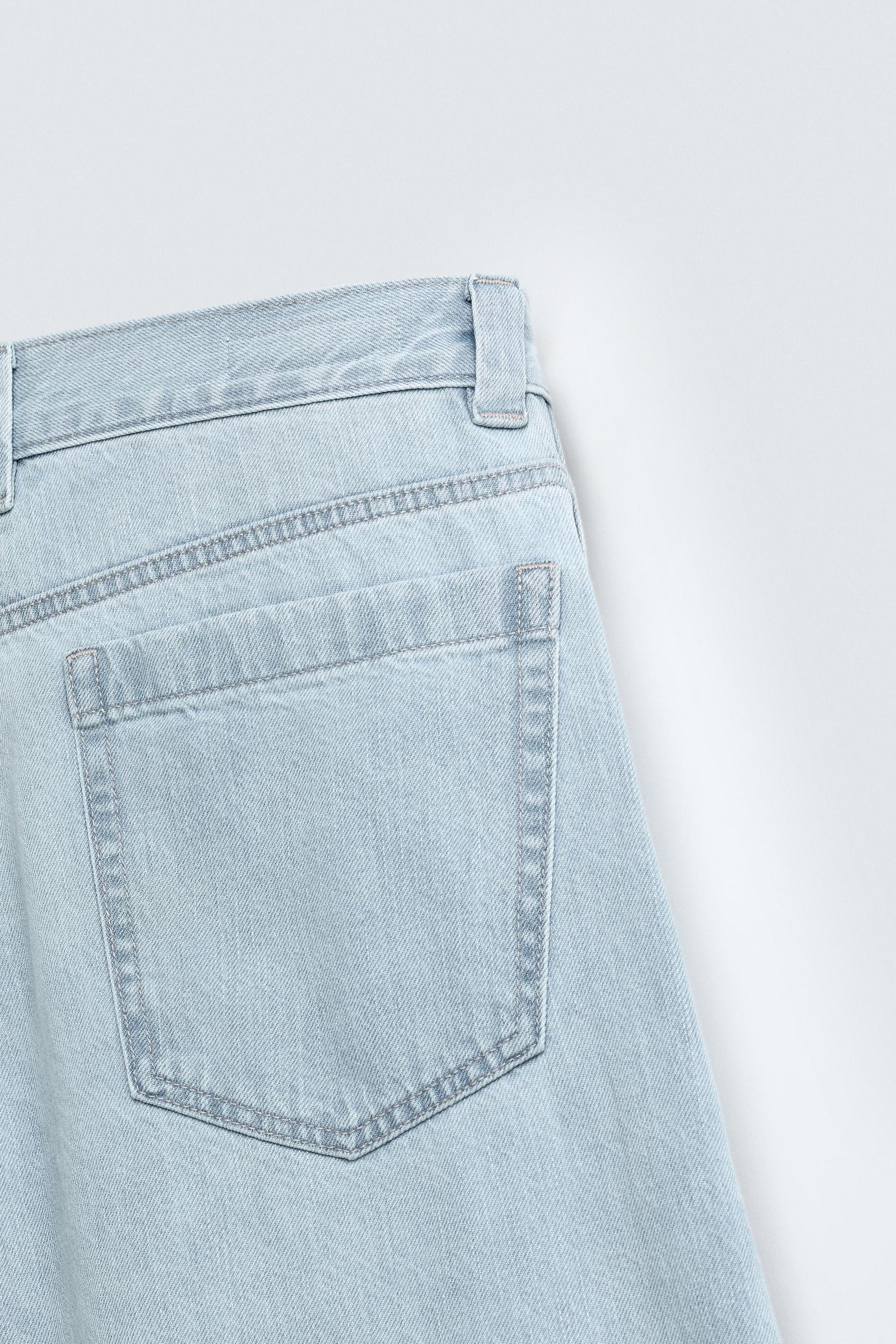 PLEATED RELAXED FIT DENIM BERMUDA SHORTS - Image 10