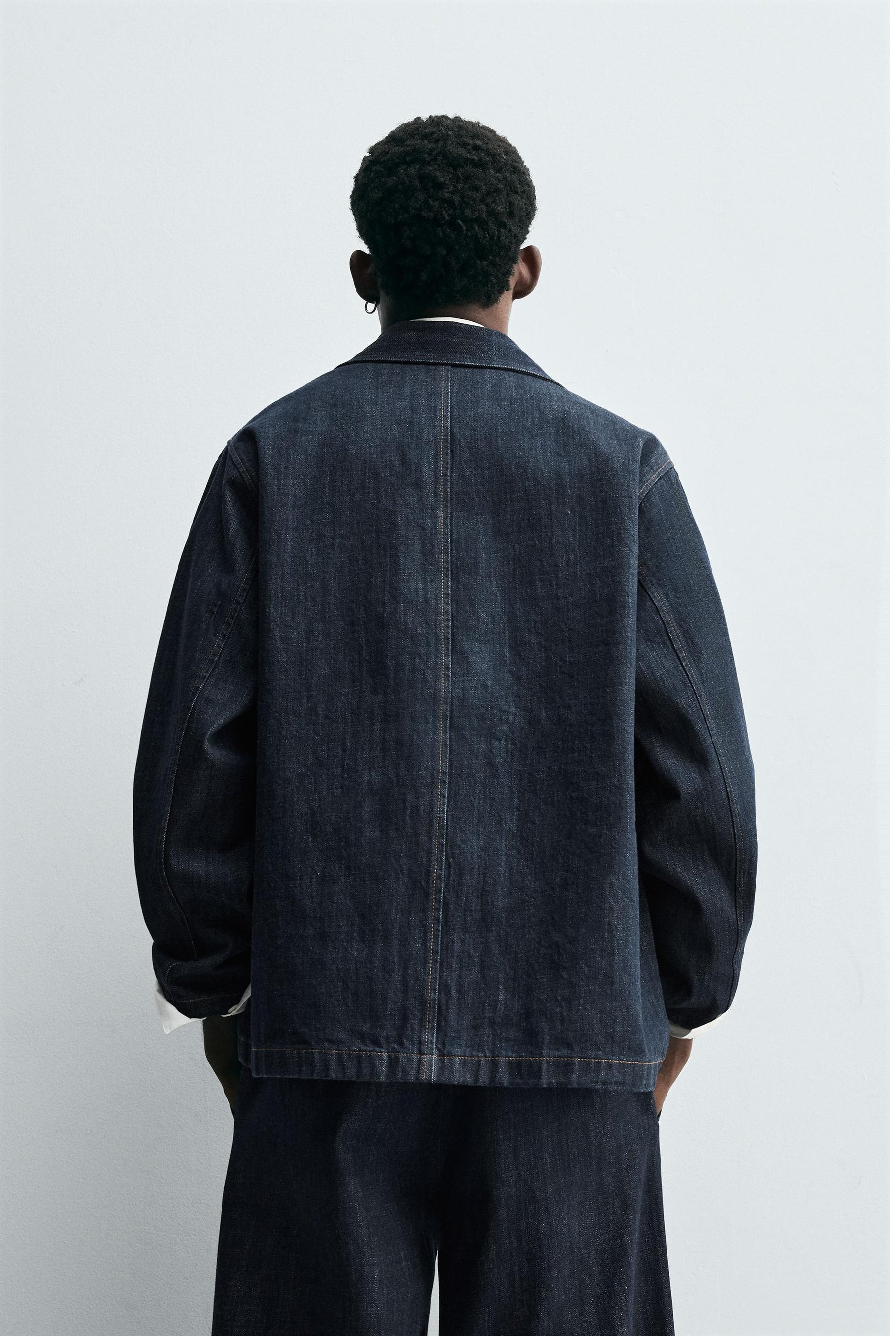 RELAXED FIT DENIM JACKET WITH POCKETS - Image 3