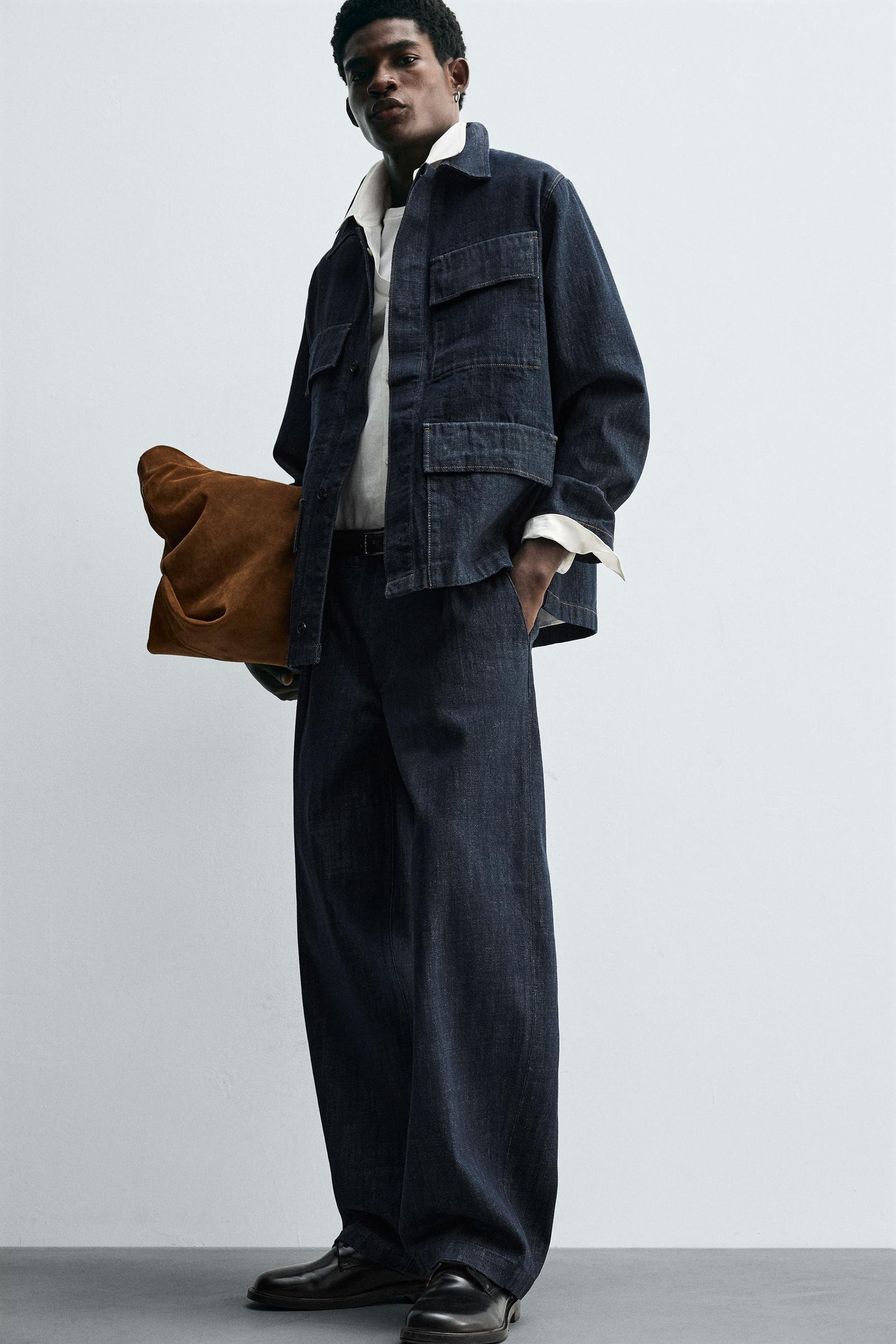 RELAXED FIT DENIM JACKET WITH POCKETS - Image 6