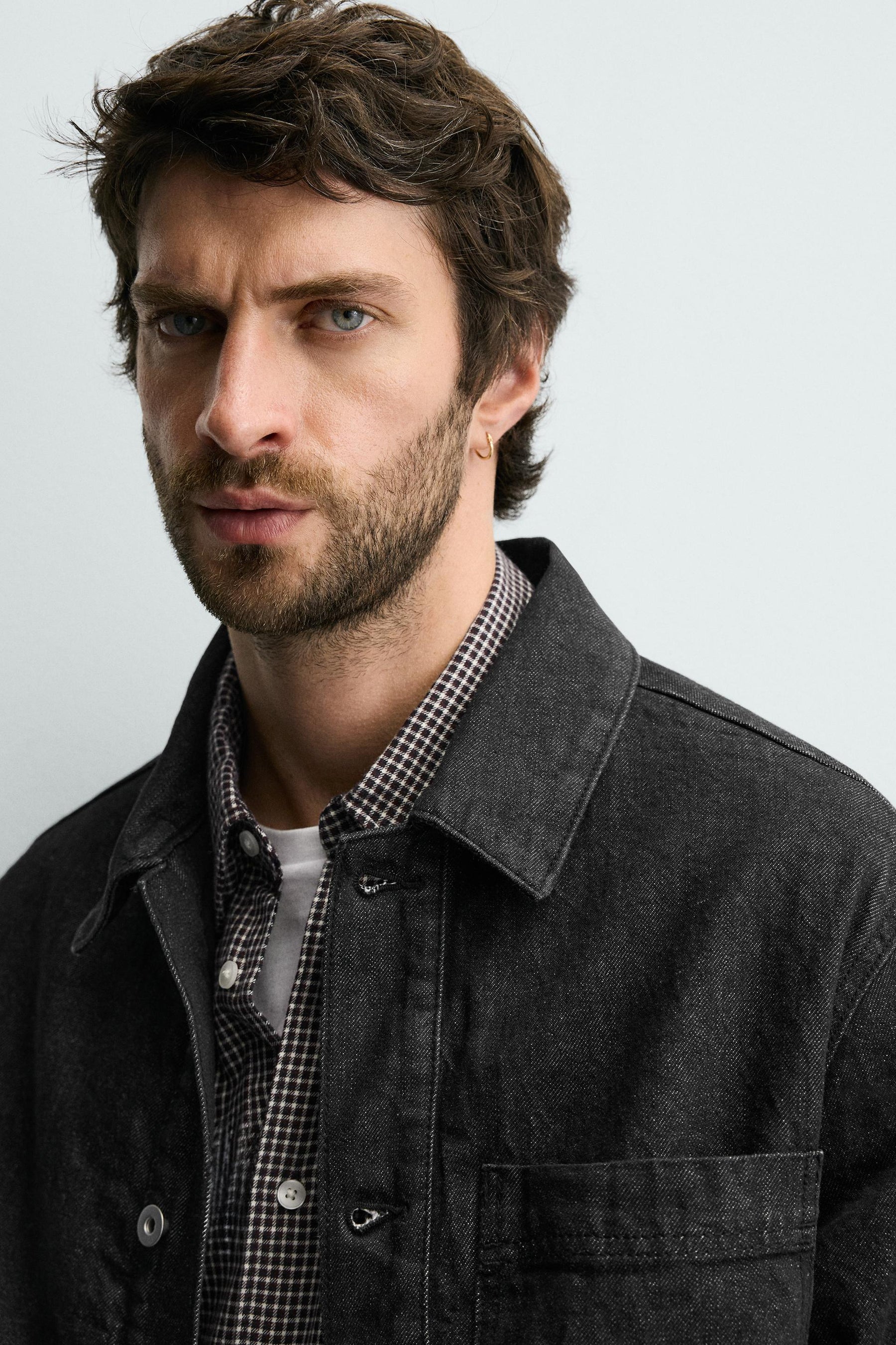 QUILTED DENIM OVERSHIRT - Image 5