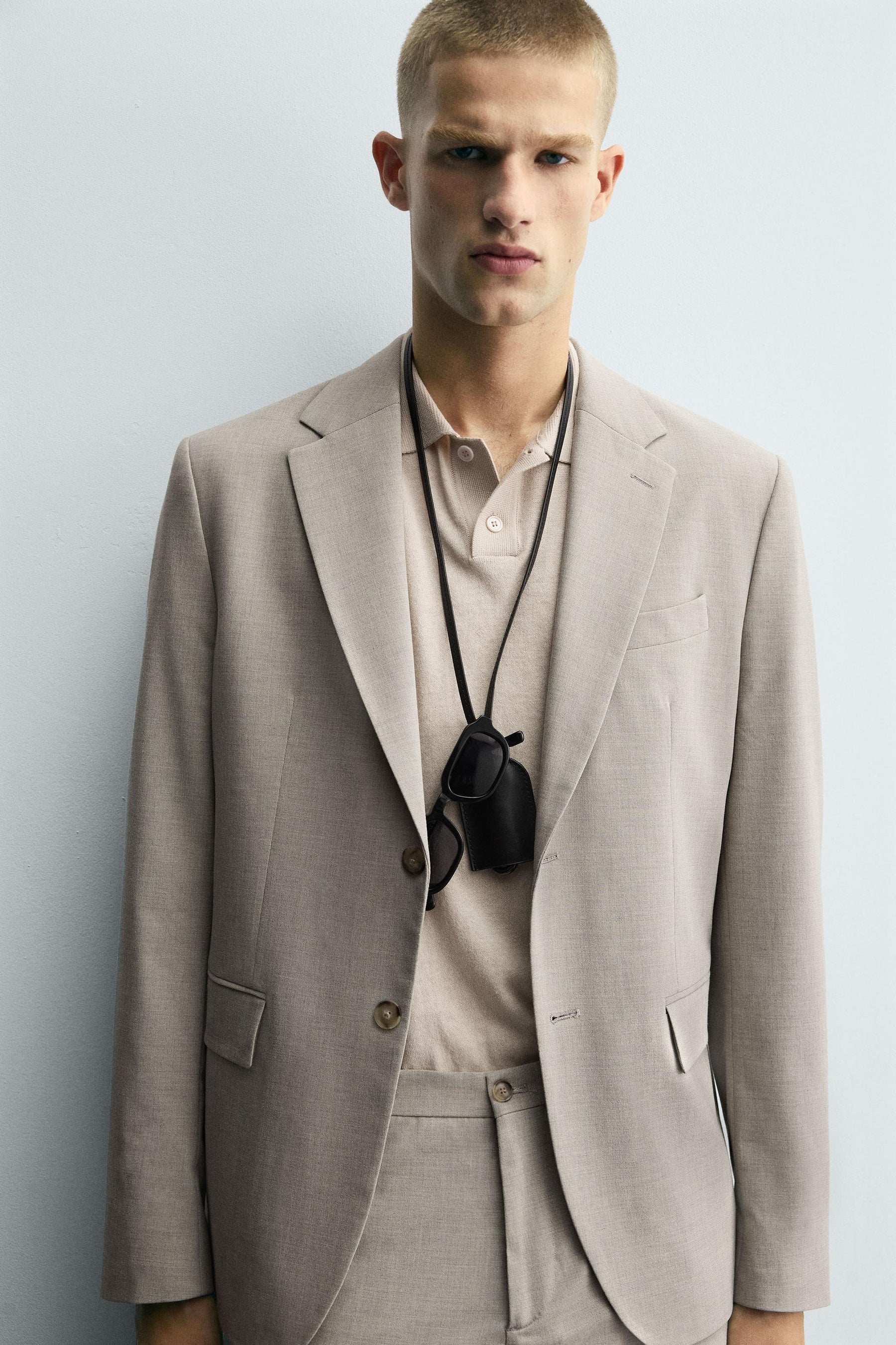 TEXTURED SUIT BLAZER - Image 5