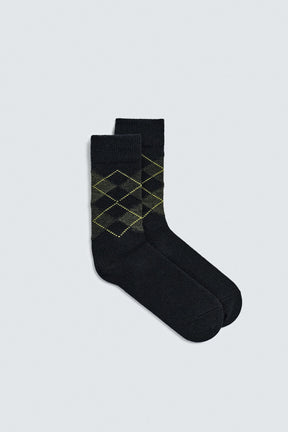 ARGYLE WOOL SOCKS - Image 1