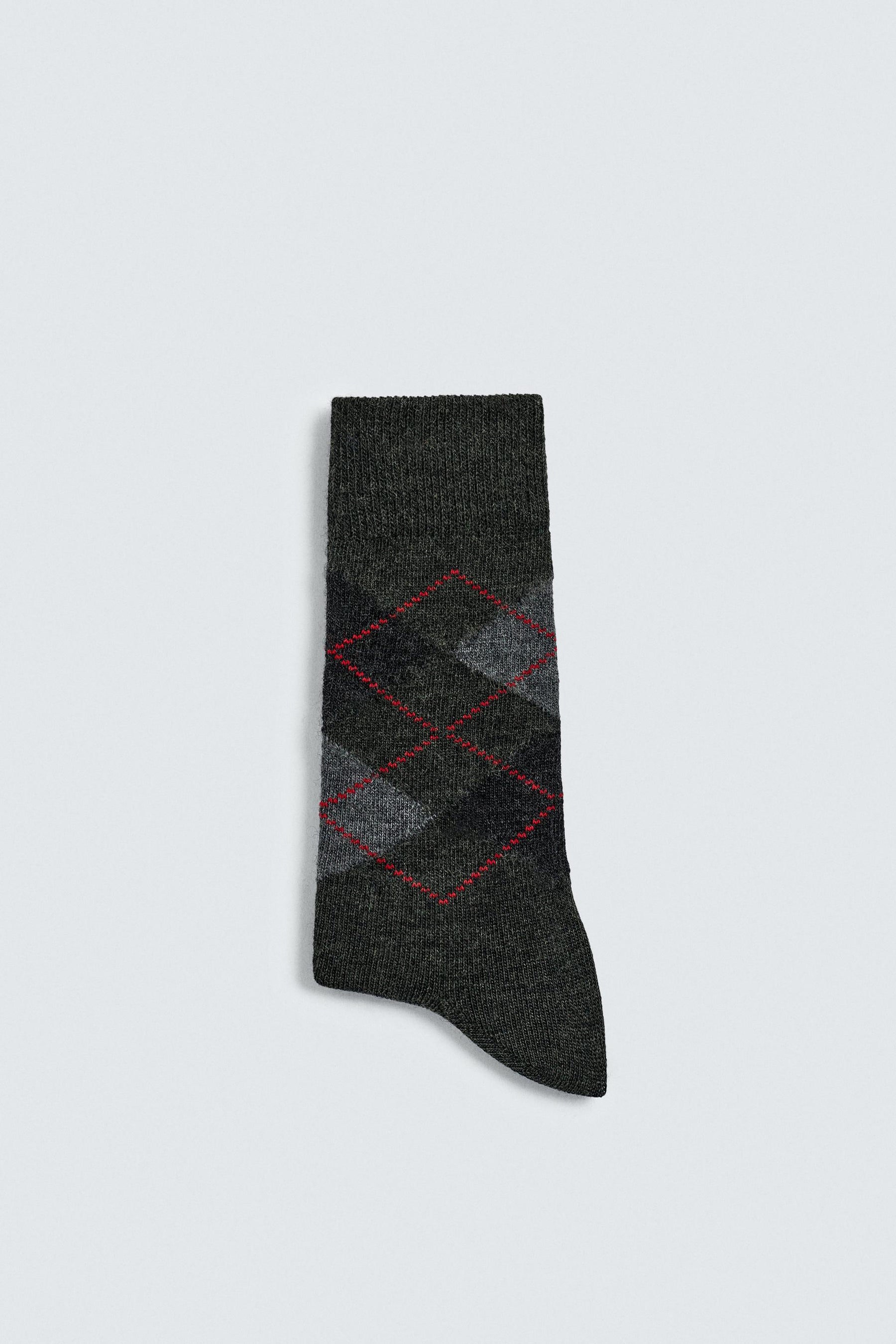 ARGYLE SOCKS WITH WOOL - Image 2