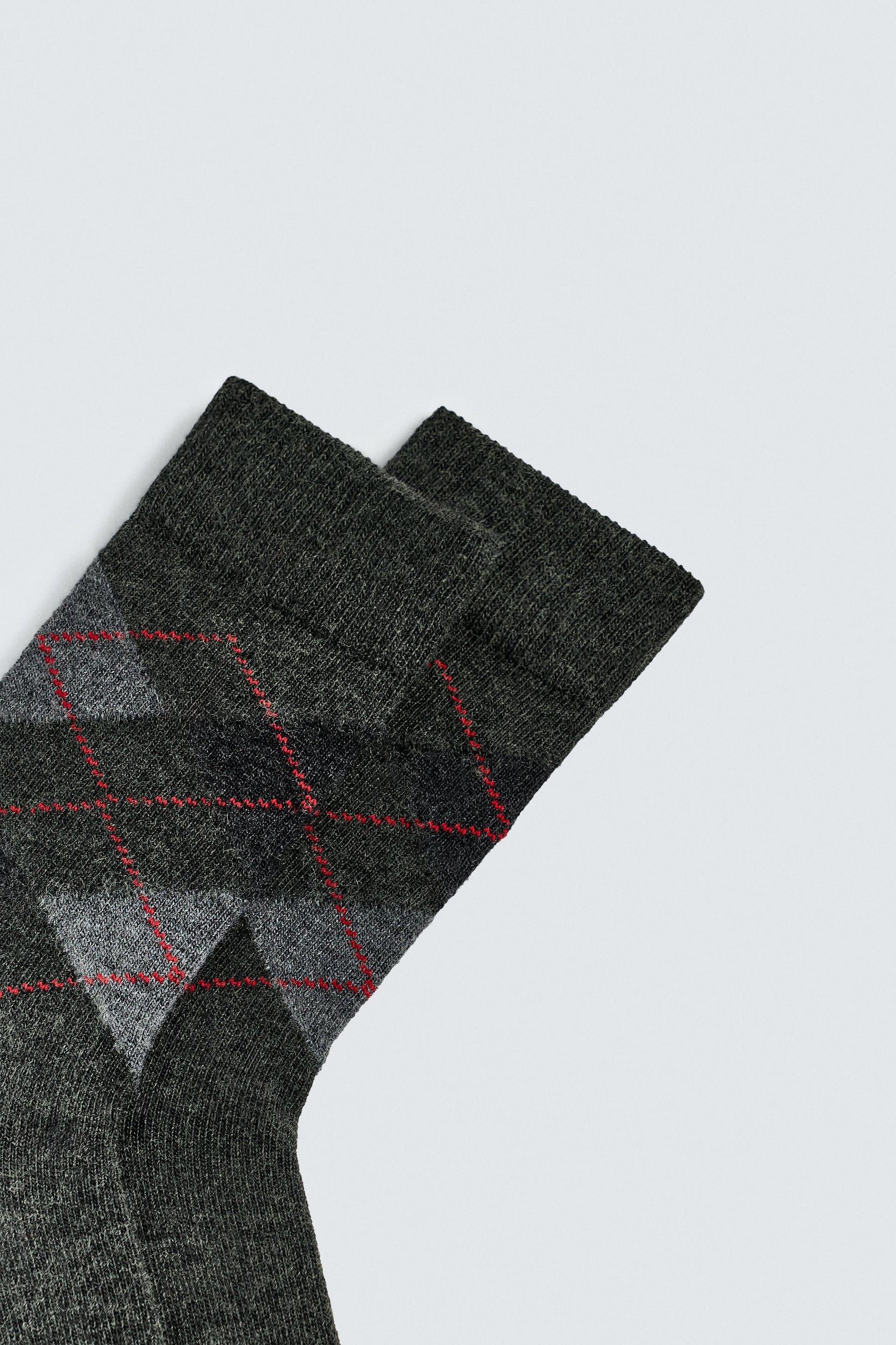ARGYLE SOCKS WITH WOOL - Image 3