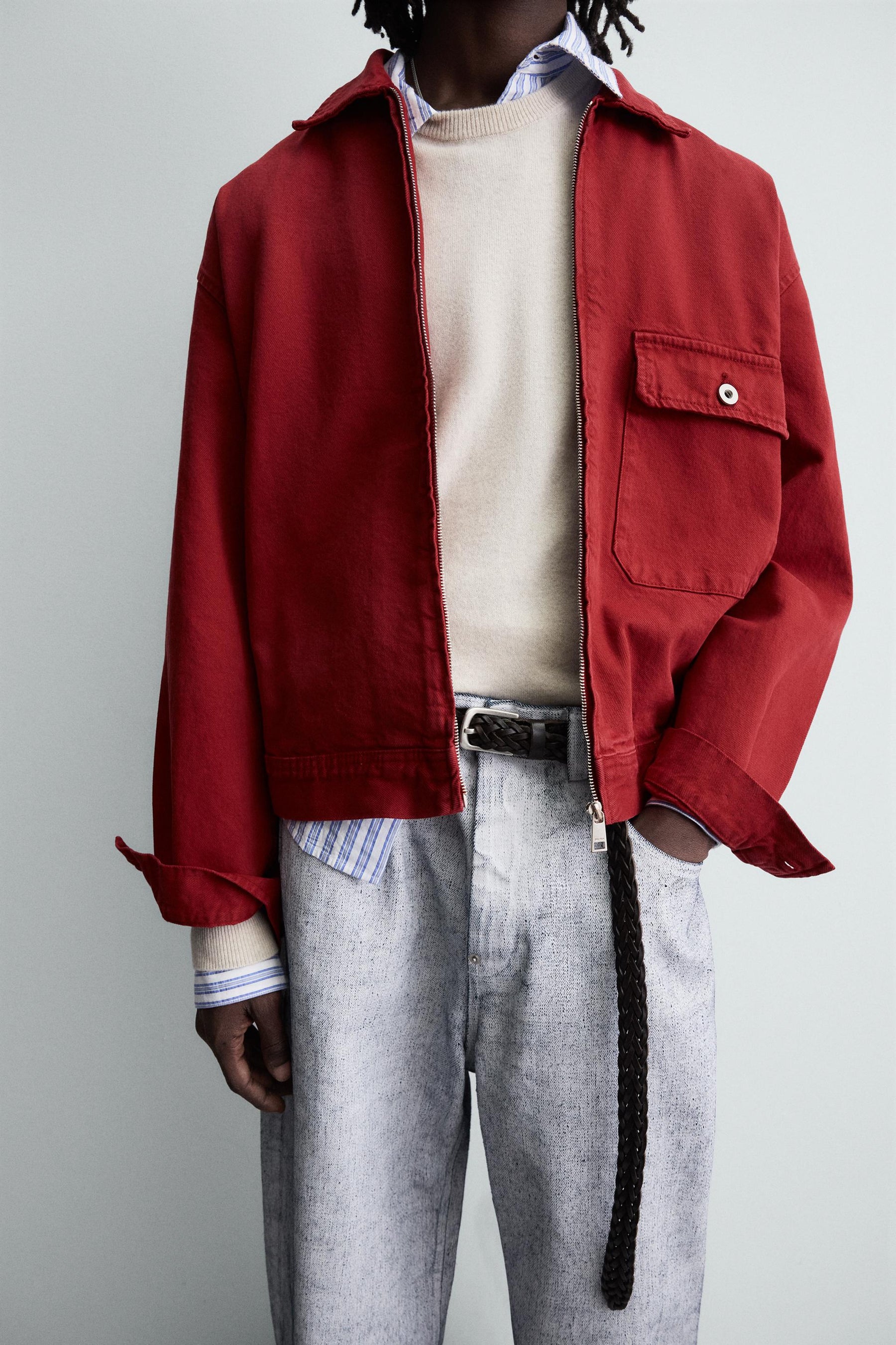 RELAXED FIT DENIM JACKET - Image 6