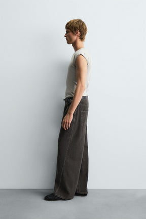 TWIST SEAM RELAXED FIT TROUSERS - Image 4