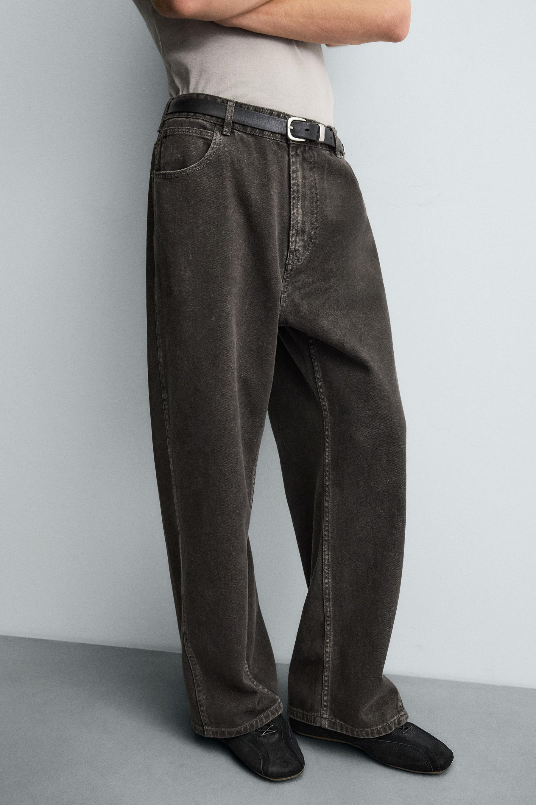 TWIST SEAM RELAXED FIT TROUSERS - Image 5