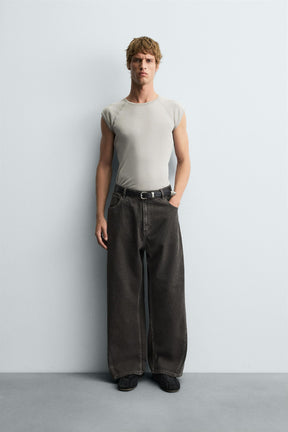 TWIST SEAM RELAXED FIT TROUSERS - Image 1