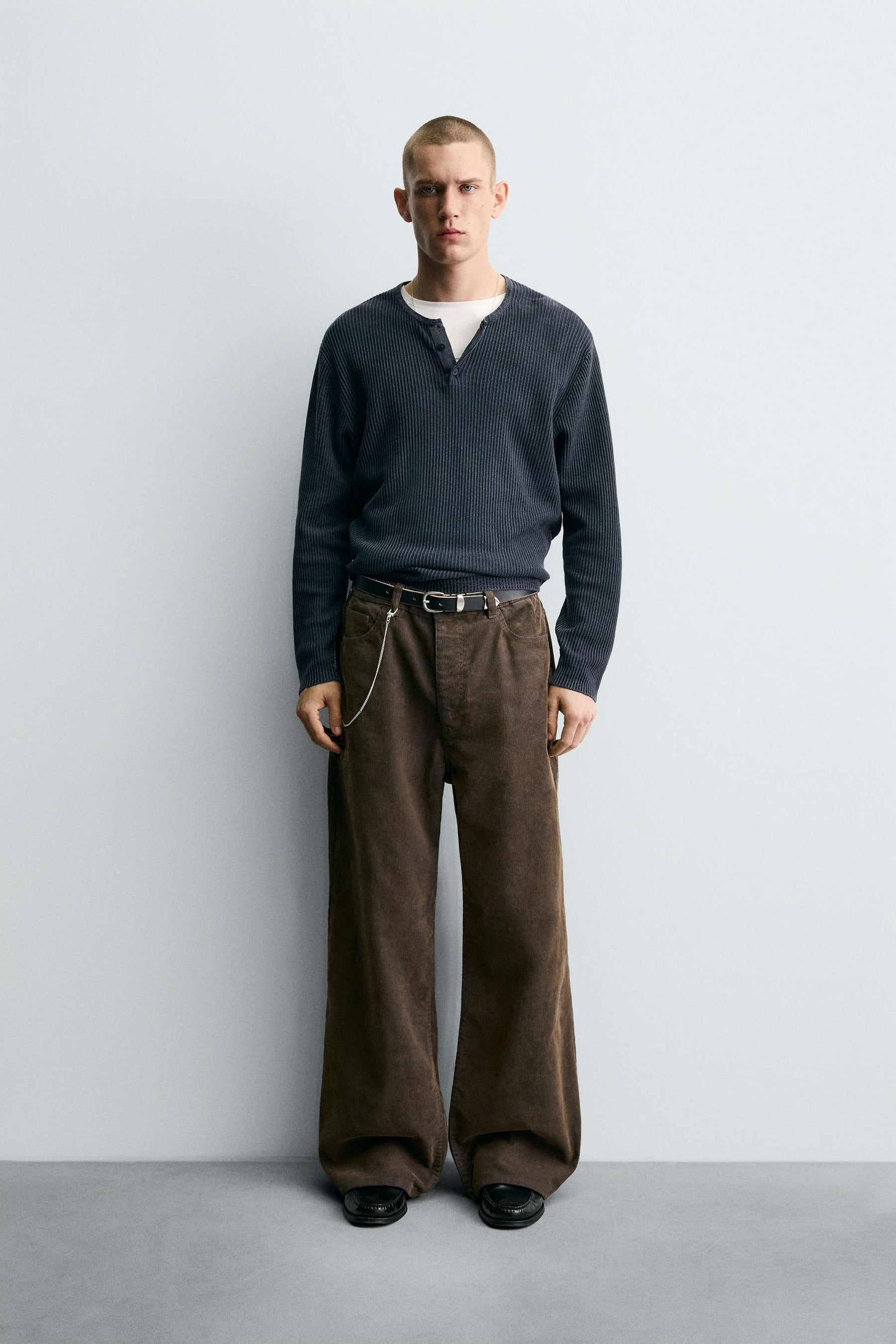 BAGGY FIT CORDUROY TROUSERS - Image 1