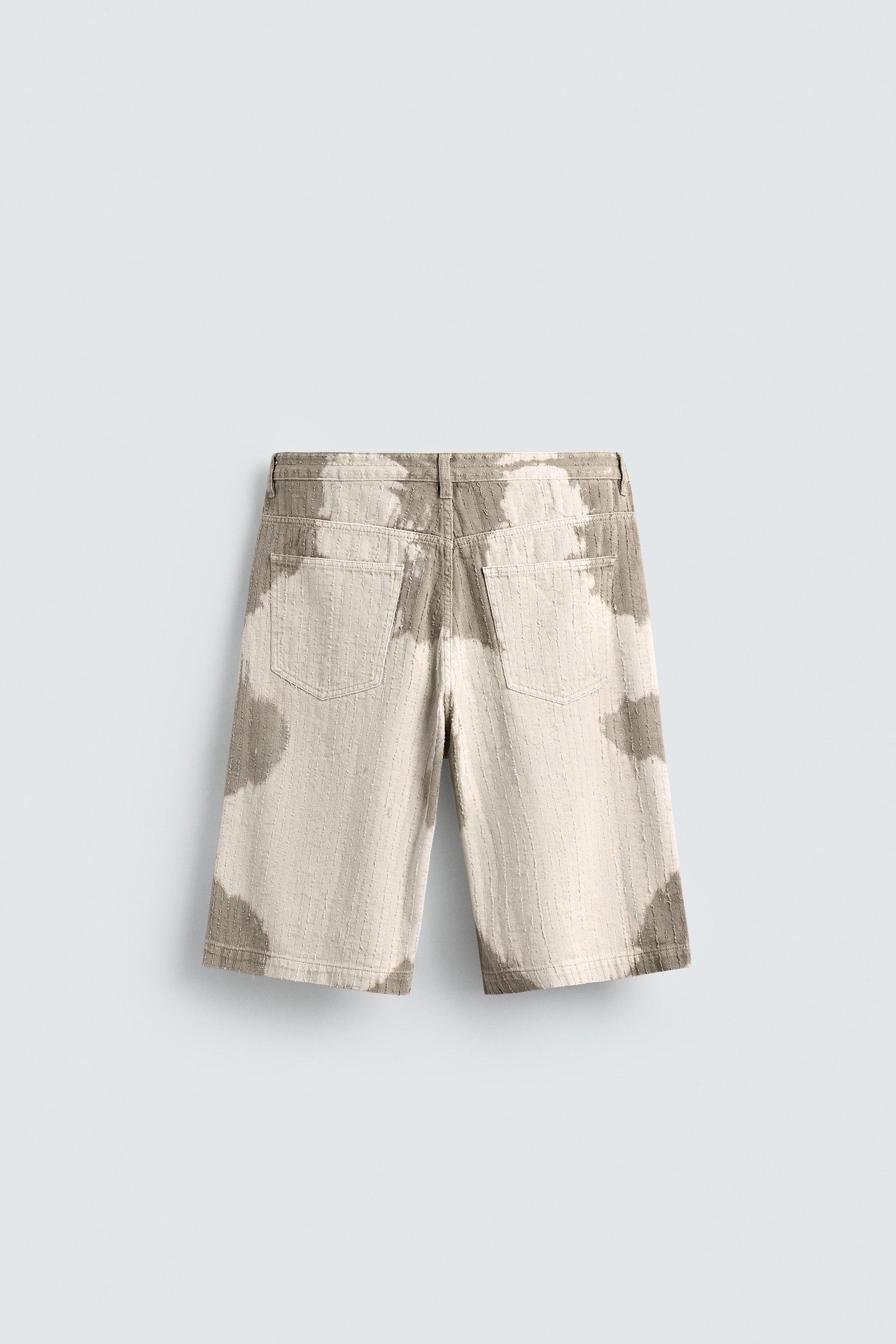 TEXTURED STRIPE BERMUDA SHORTS - Image 8