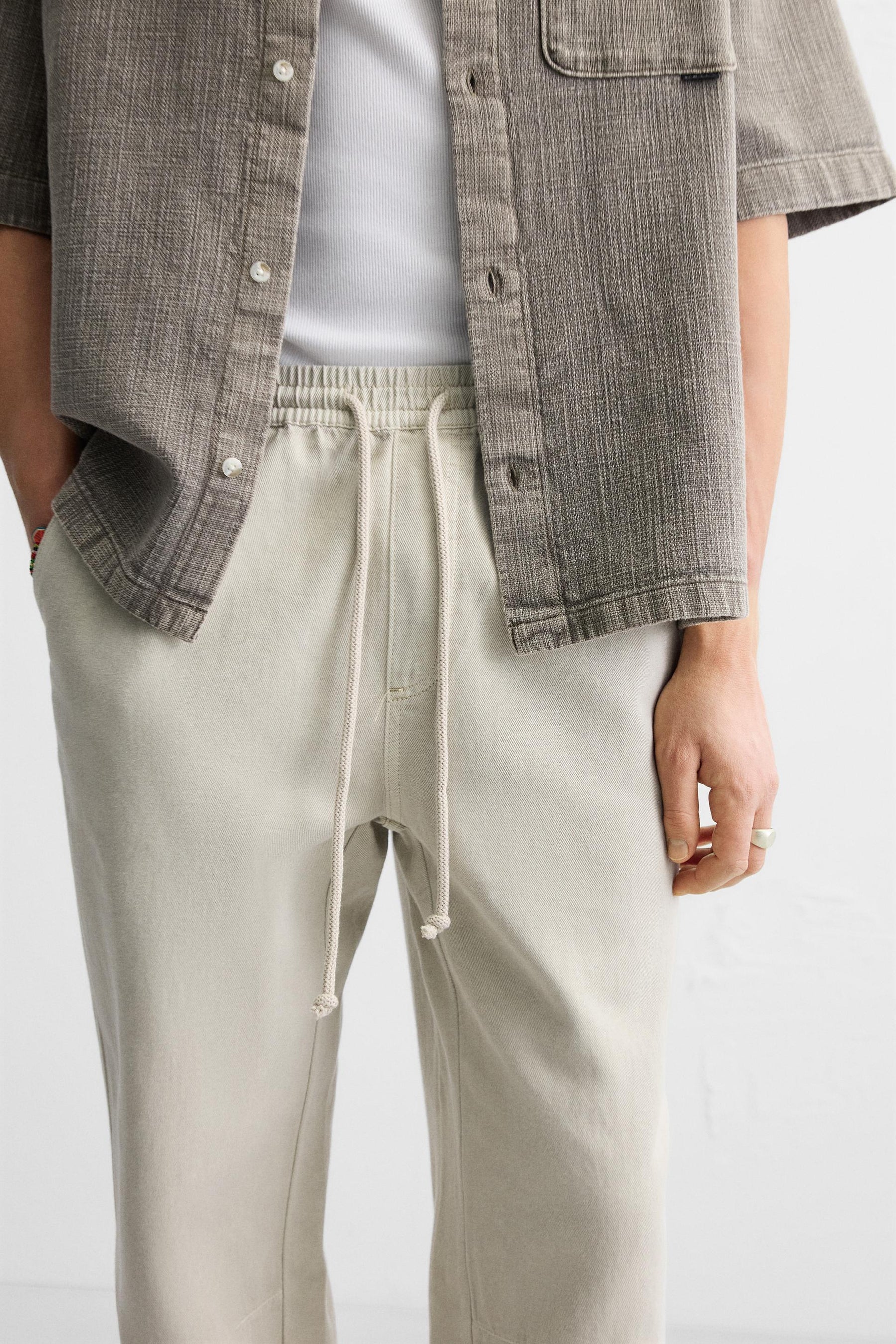 COTTON - LINEN TROUSERS - Image 5
