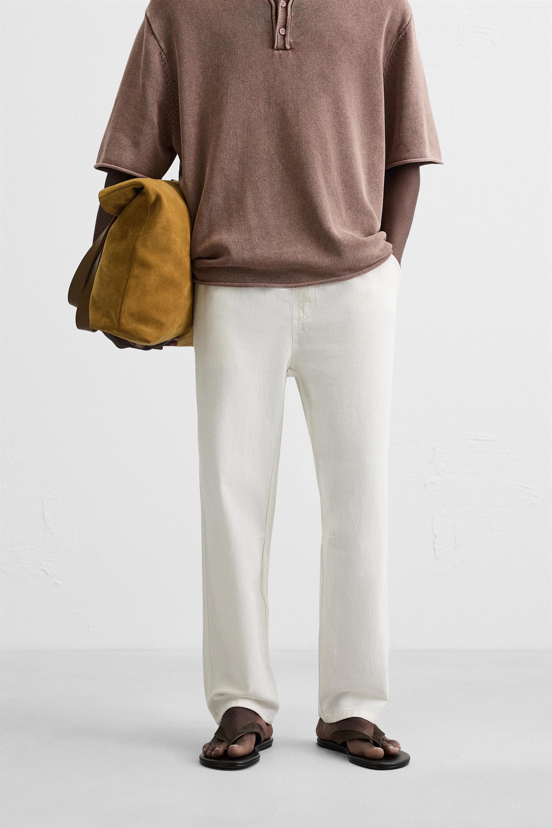 COTTON - LINEN TROUSERS - Image 2