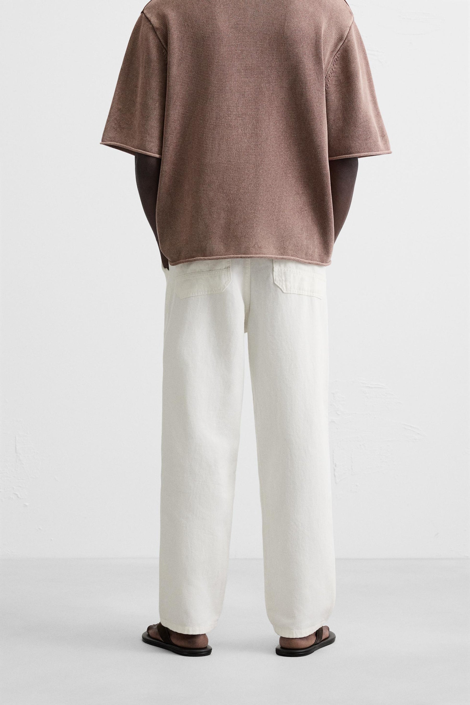 COTTON - LINEN TROUSERS - Image 3