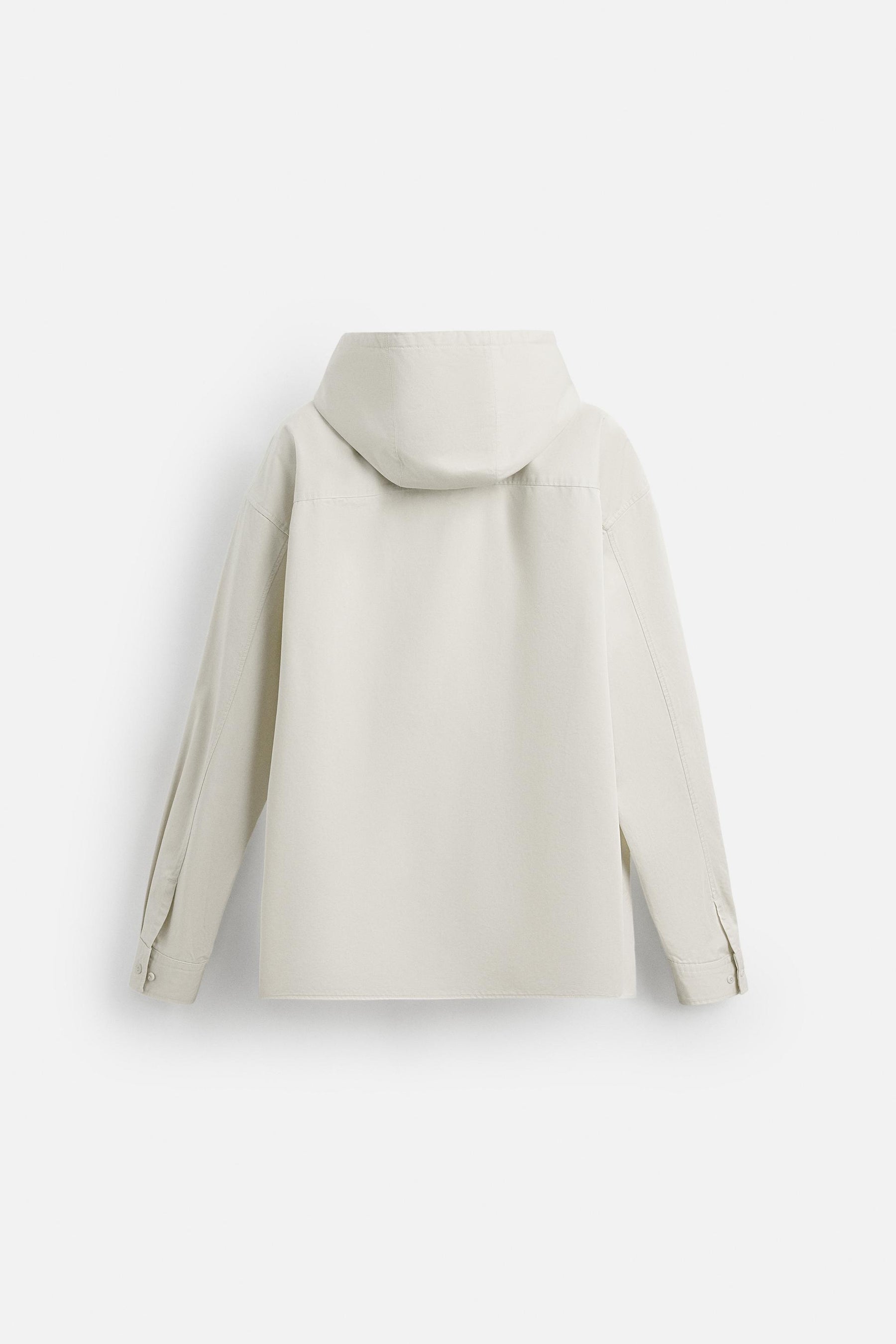 HOODED OVERSIZE FIT OVERSHIRT - Image 10