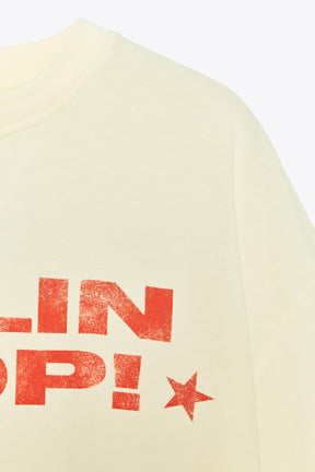 Washed-effect T-shirt