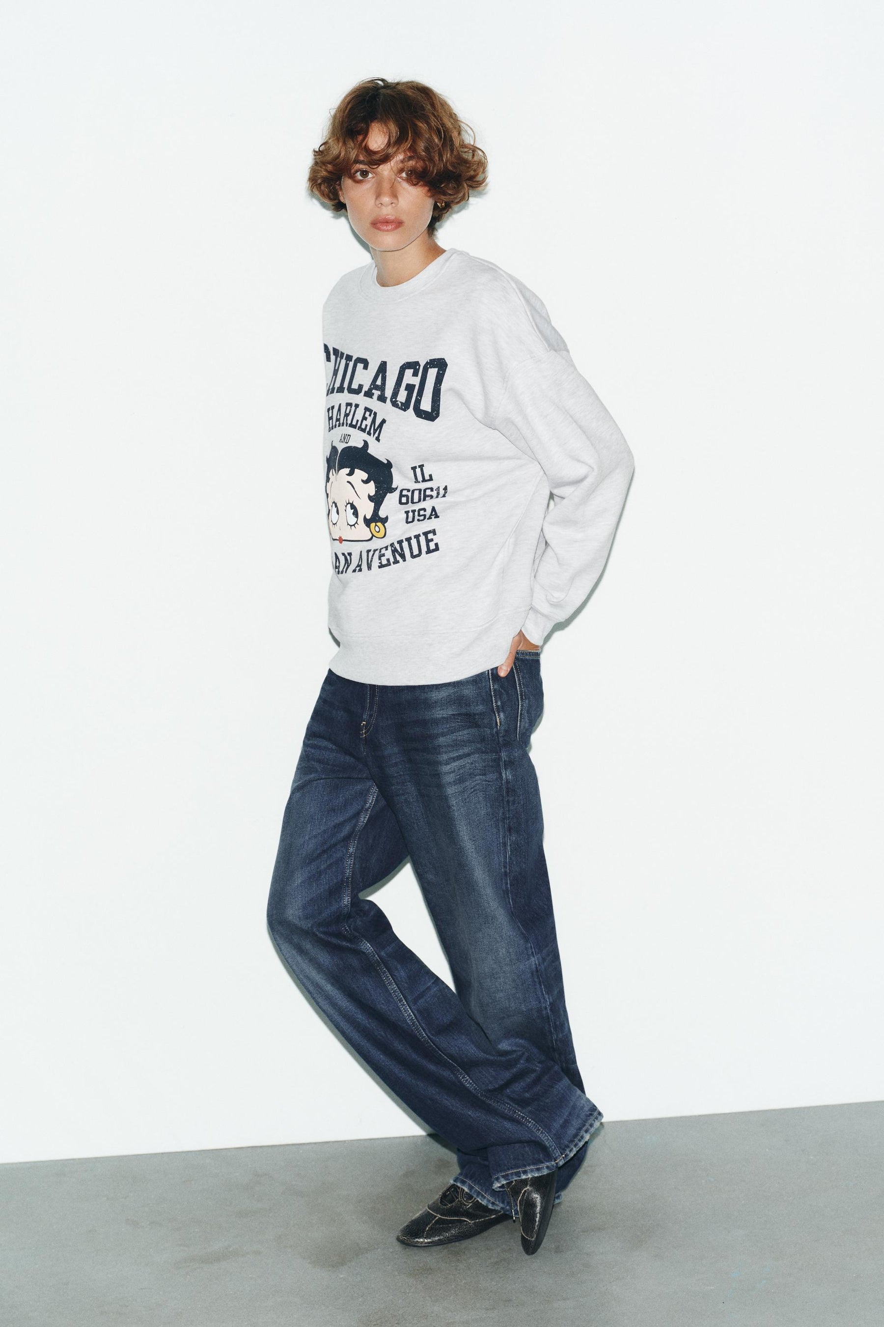 Betty Boop Printed Sweatshirt