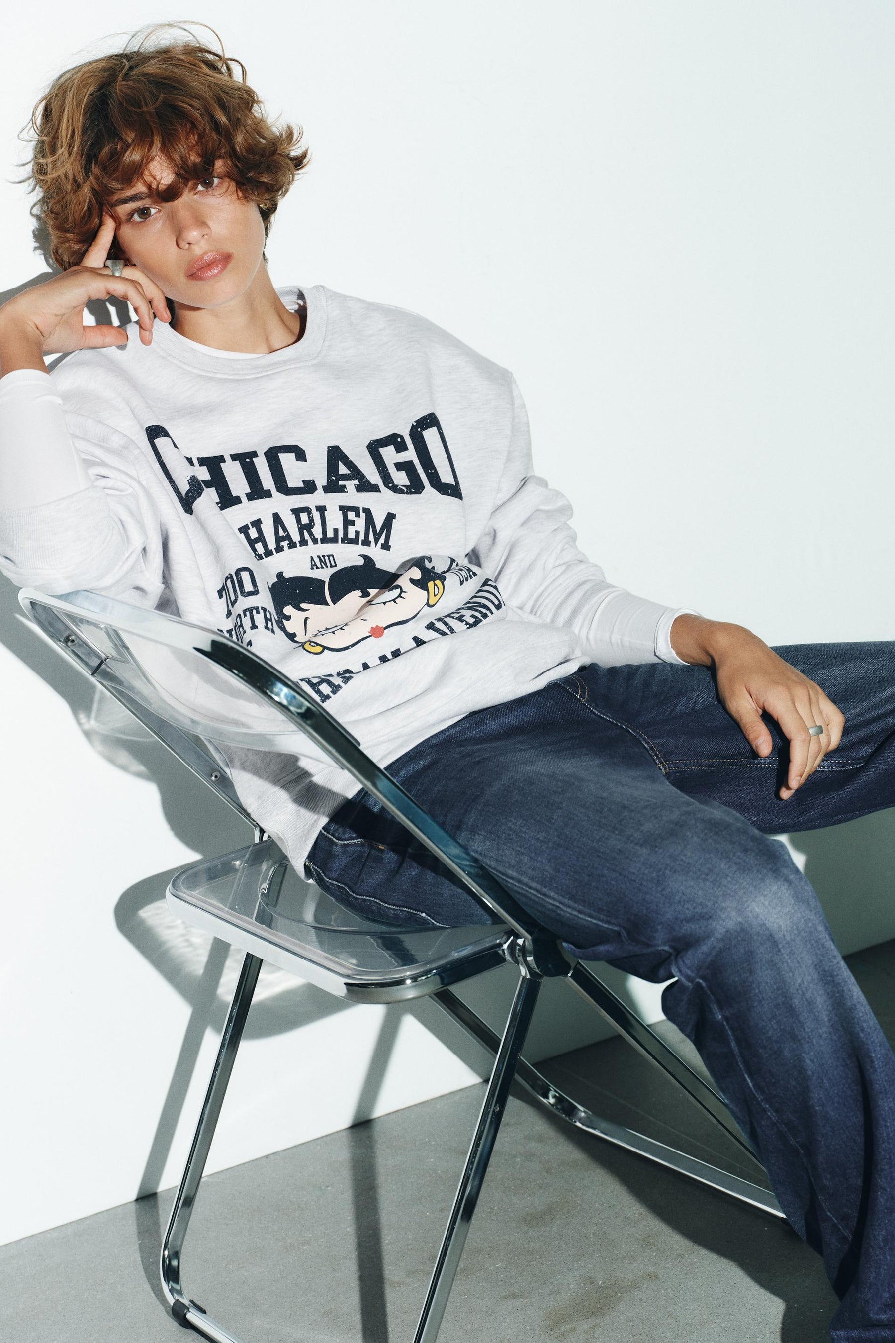 Betty Boop Printed Sweatshirt