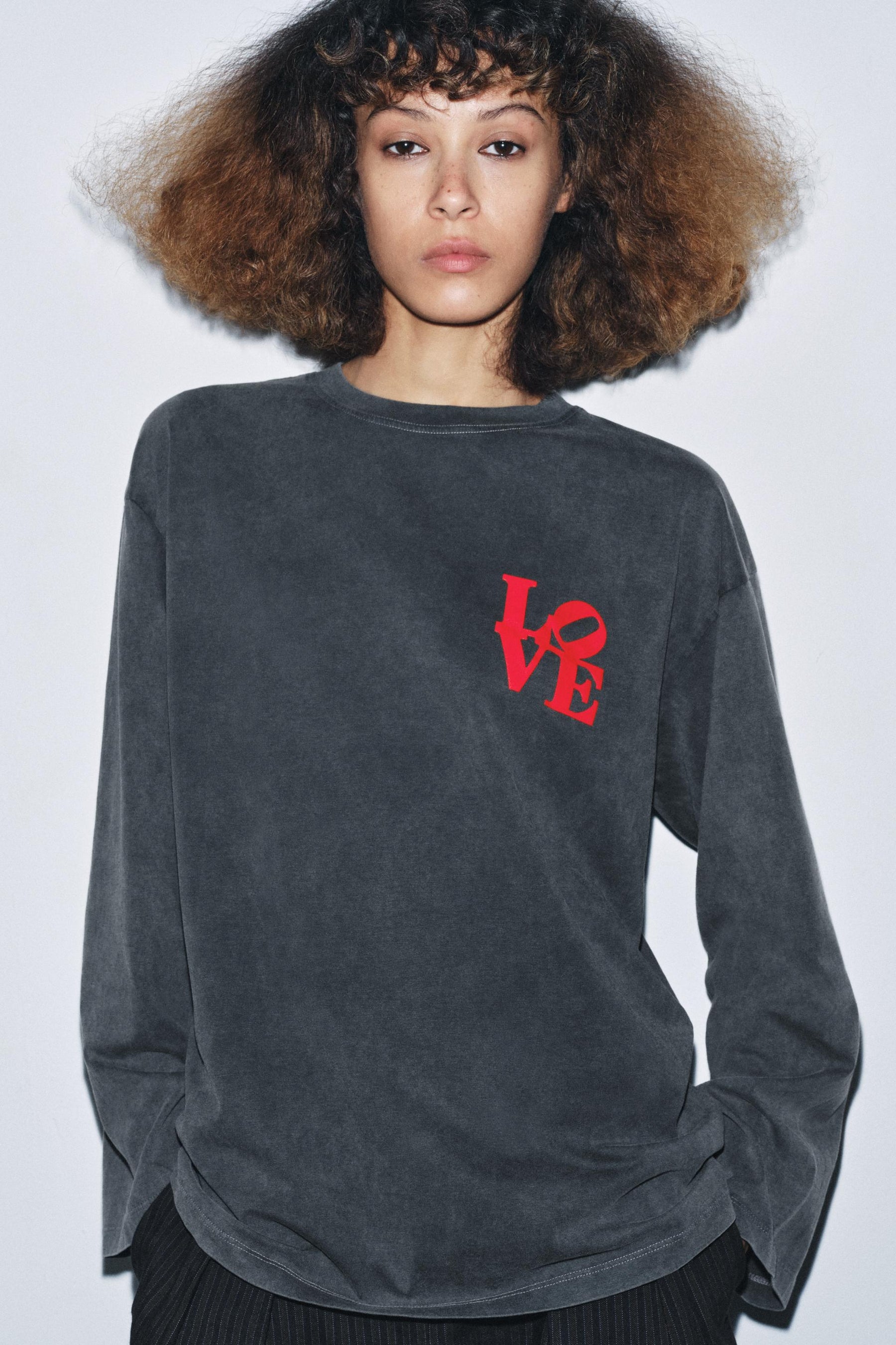 WASHED LONG-SLEEVE SHIRT