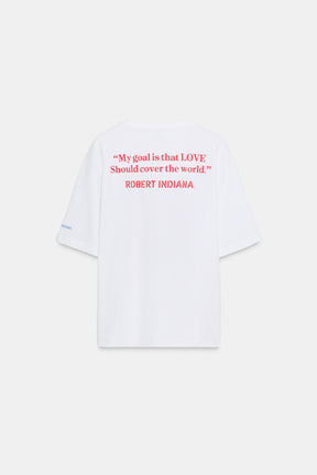 CONTRAST SLOGAN SHIRT