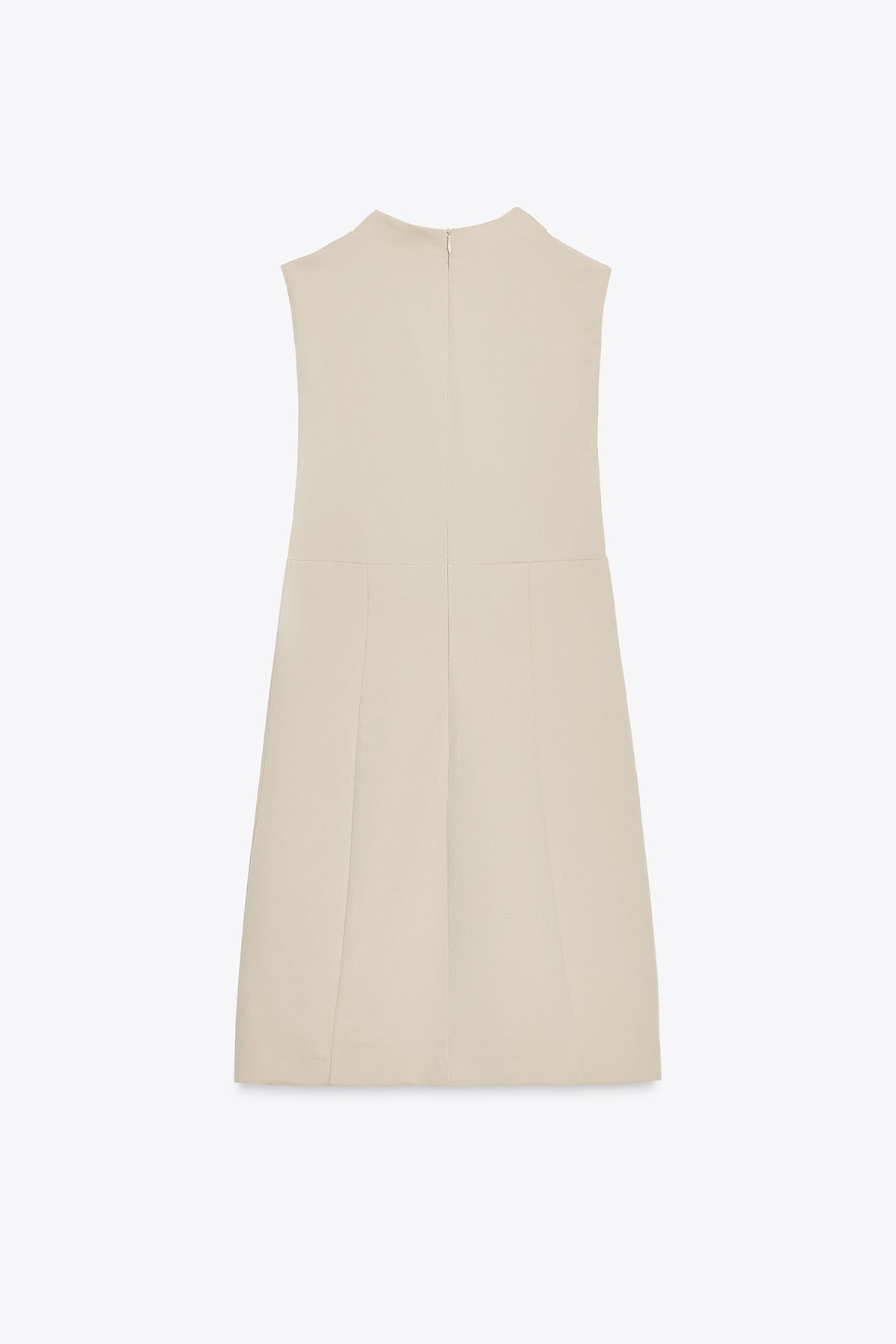 DRAPED NECK SHORT DRESS - Image 1