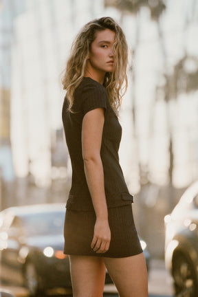 BELTED MINI DRESS - Image 3