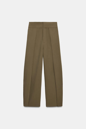 Pleated balloon trousers
