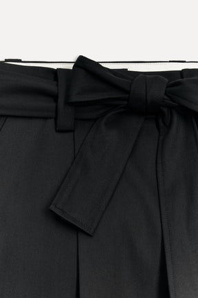 Wool Trousers with Belt