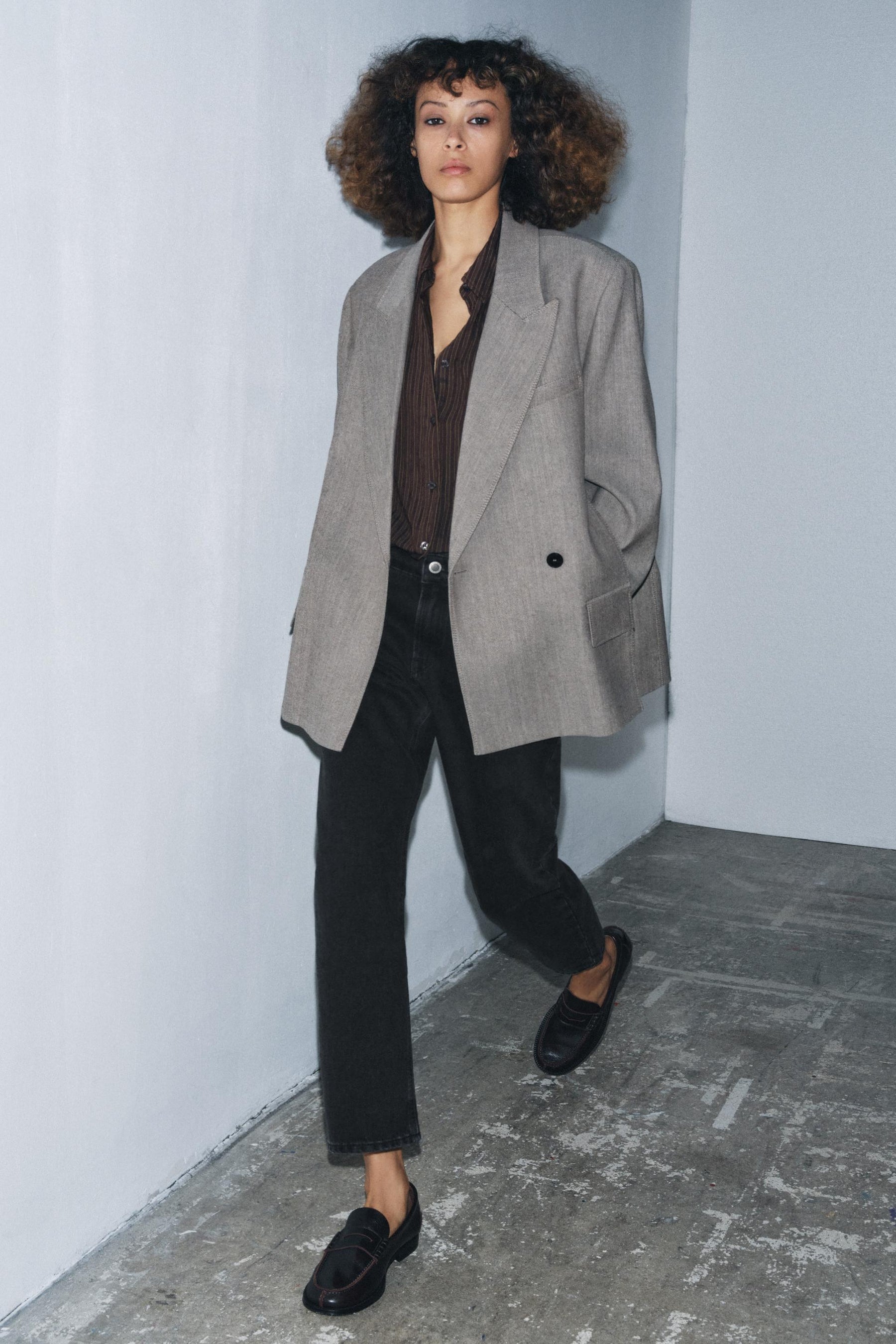 Mid-waist cigarette jeans