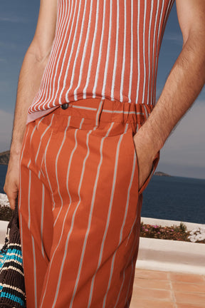 LIMITED EDITION STRIPED RELAXED FIT TROUSERS - Image 4